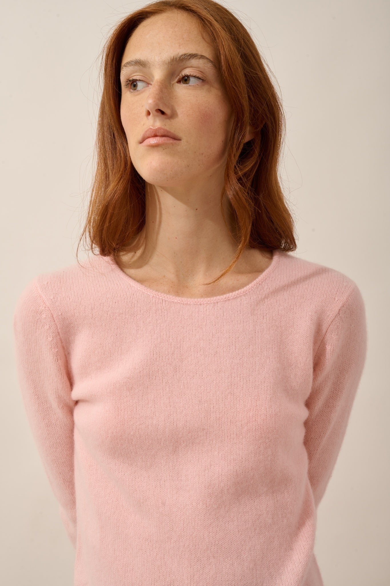 JOYCE 4-ply ballerina round neck sweater
