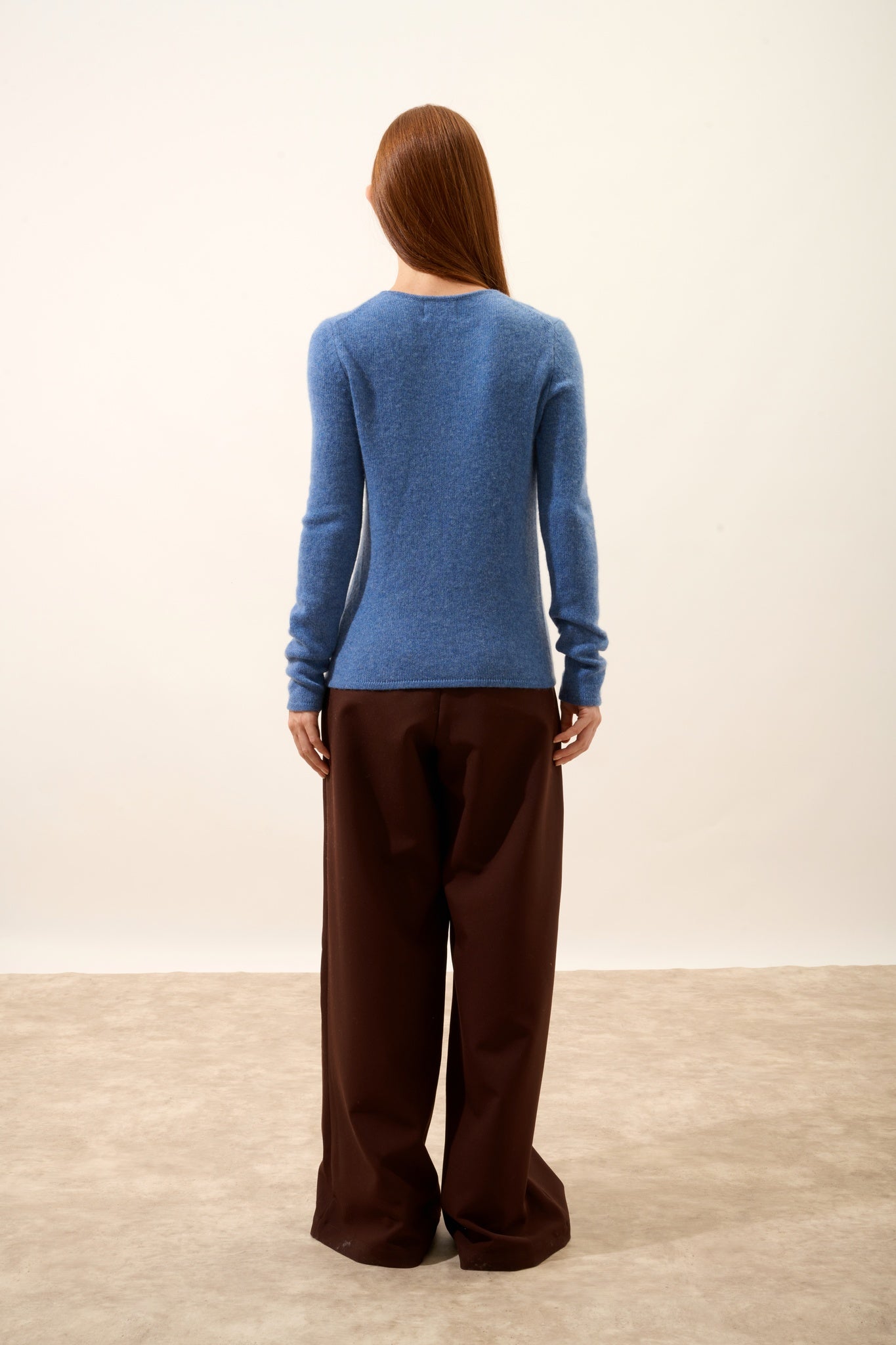 JOYCE round-neck sweater denim blue