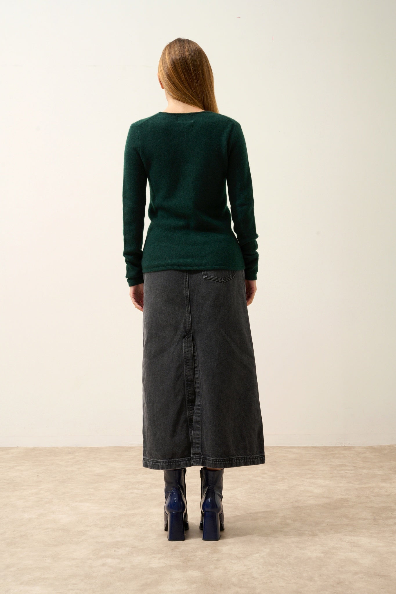 JOYCE pull col rond cyprès