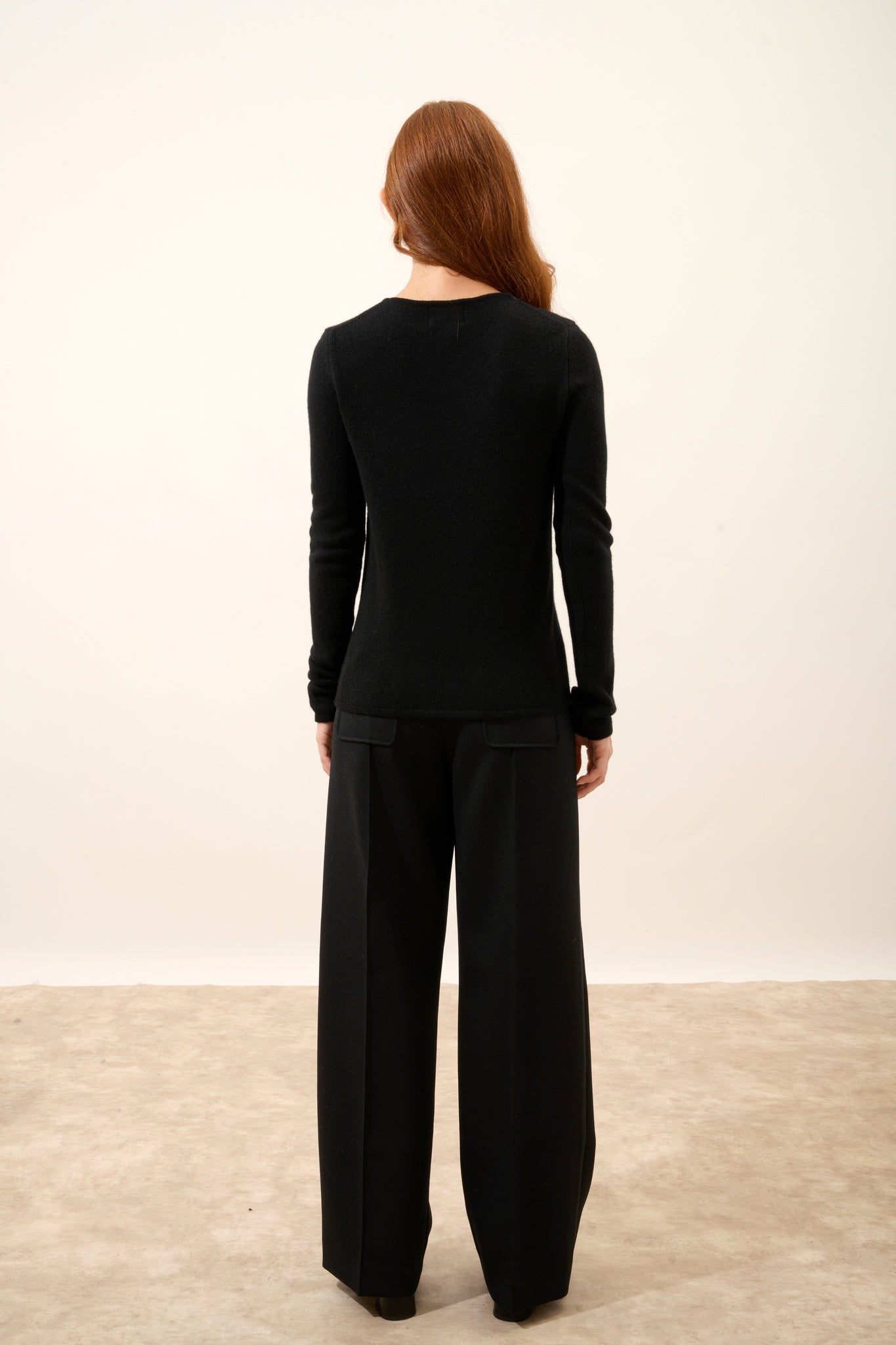 JOYCE pull col rond noir