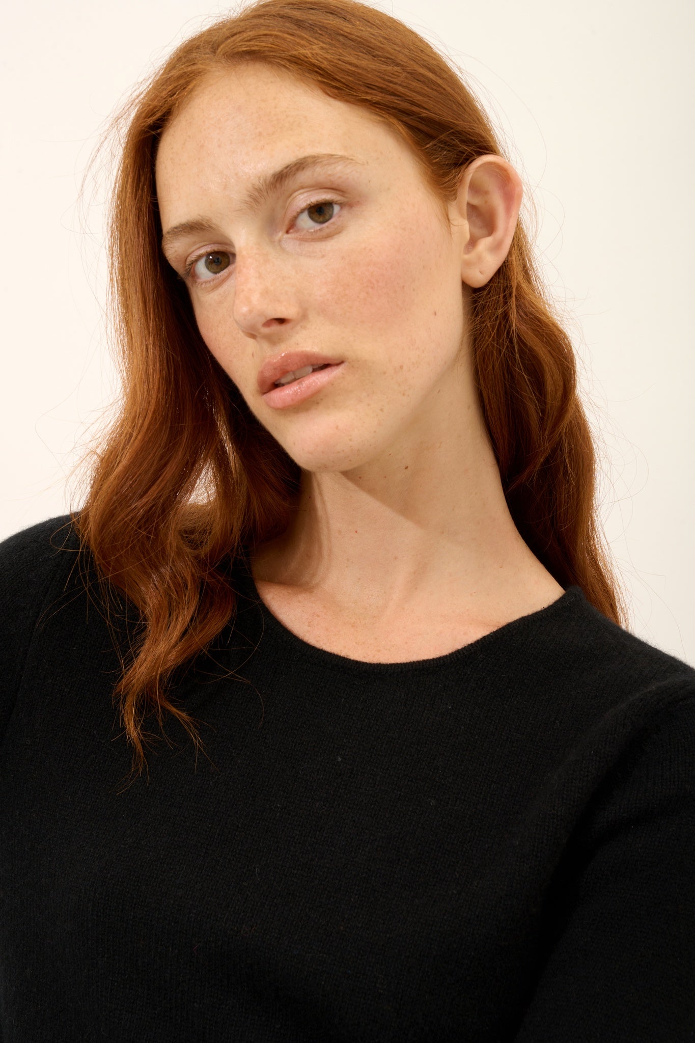 JOYCE pull col rond noir