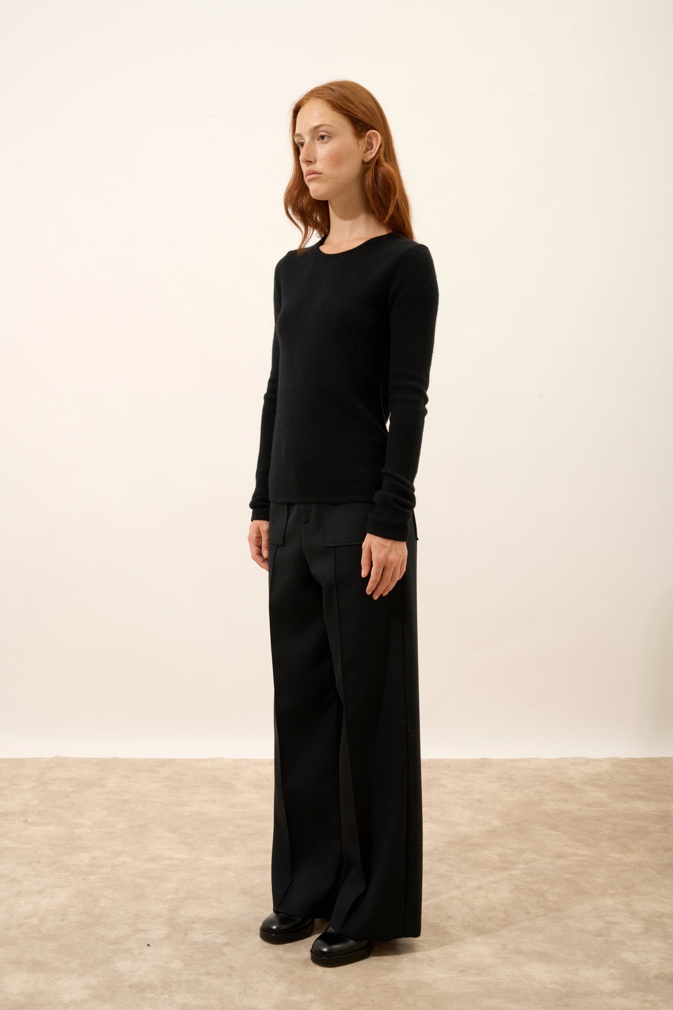 JOYCE pull col rond noir