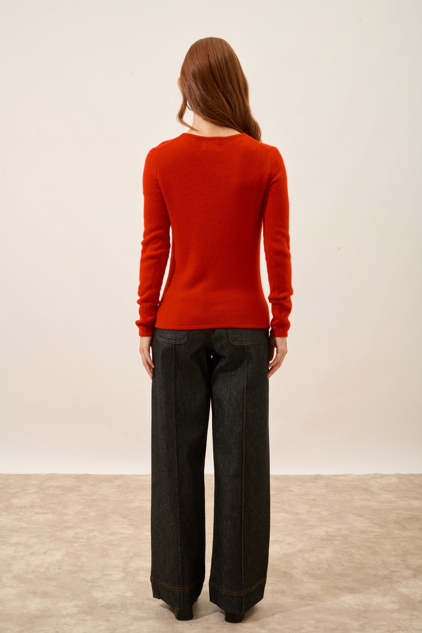JOYCE round-neck sweater red