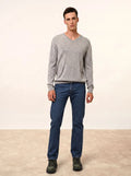 WALT pullover v-ausschnitt wolke meliert