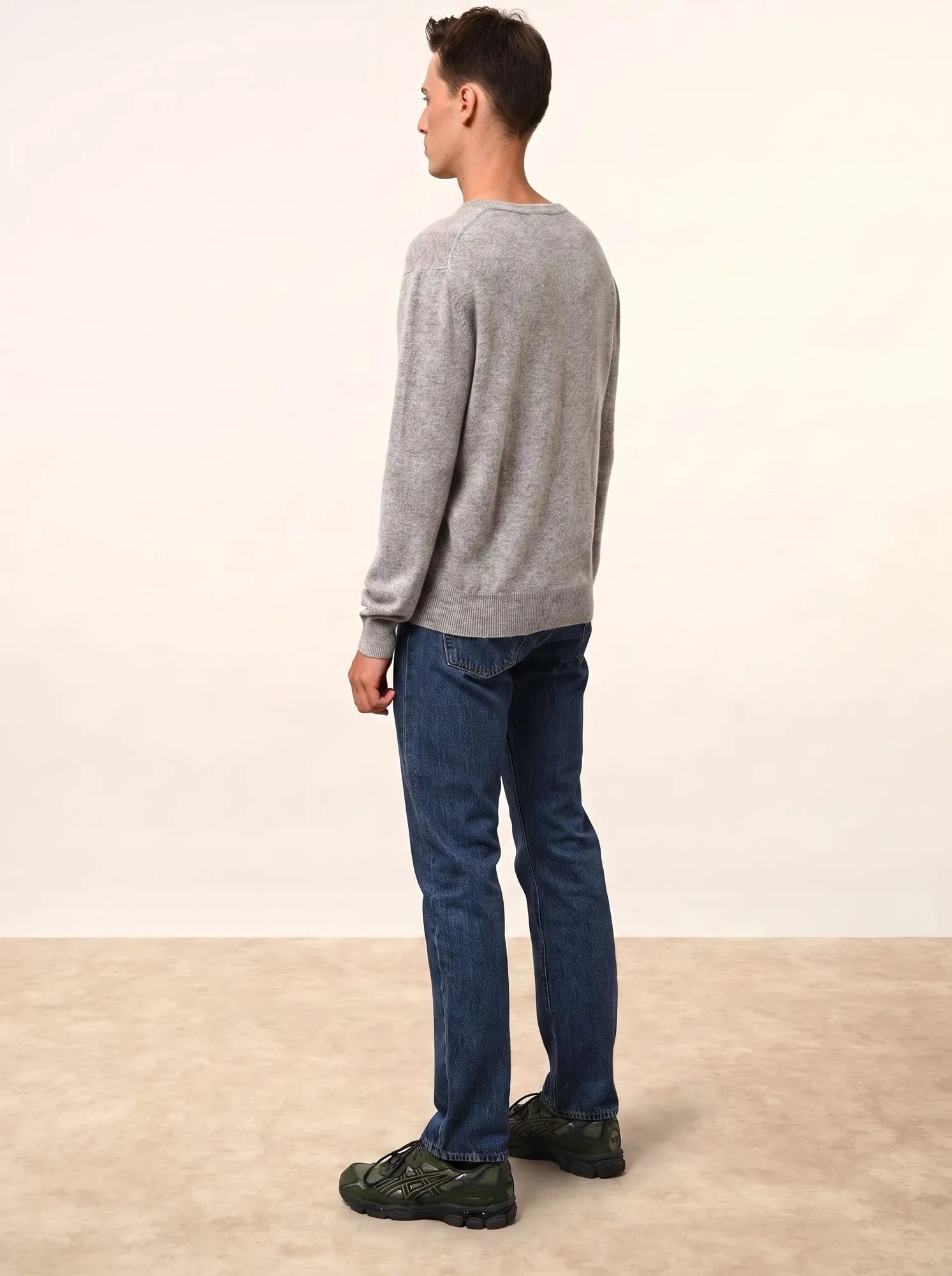 WALT pull col V nuage chiné