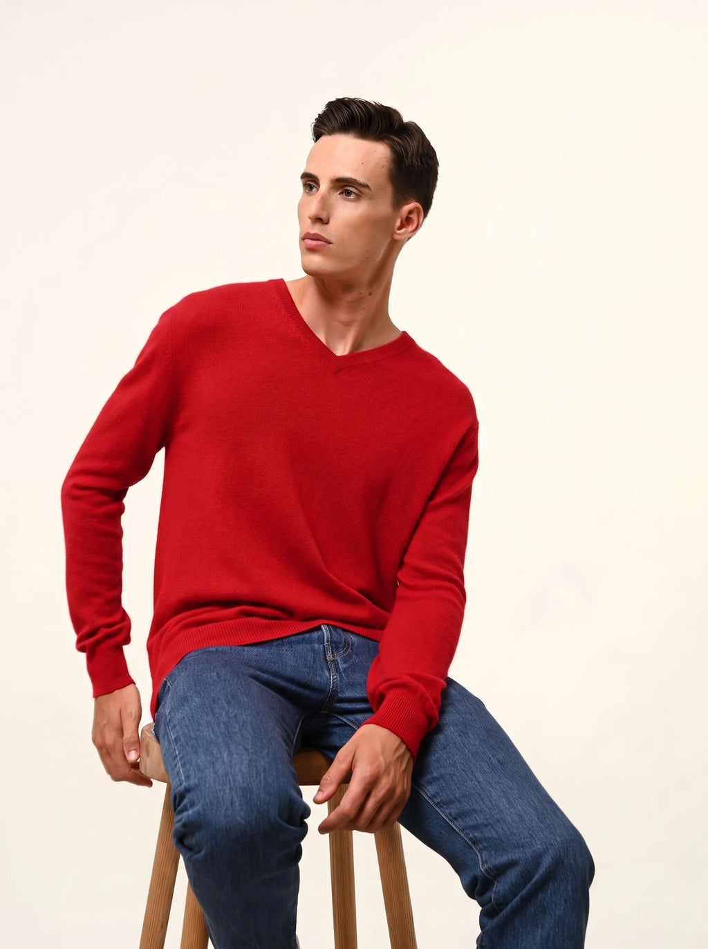 WALT pullover v-ausschnitt rot
