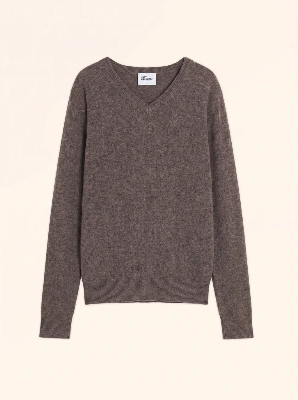 WALT pull col V taupe chiné