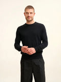 HOWARD pull col rond noir