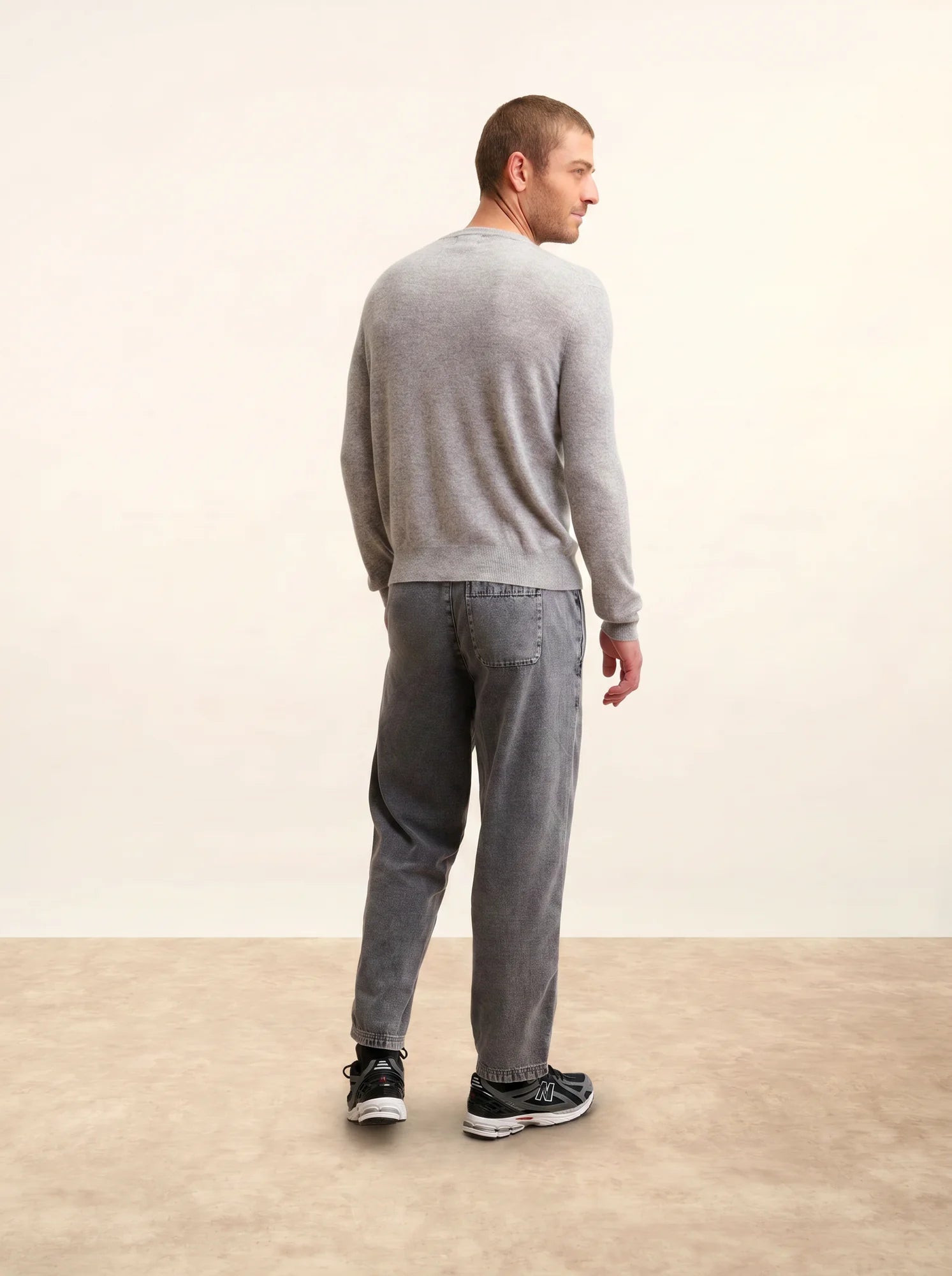 HOWARD pull col rond nuage chiné