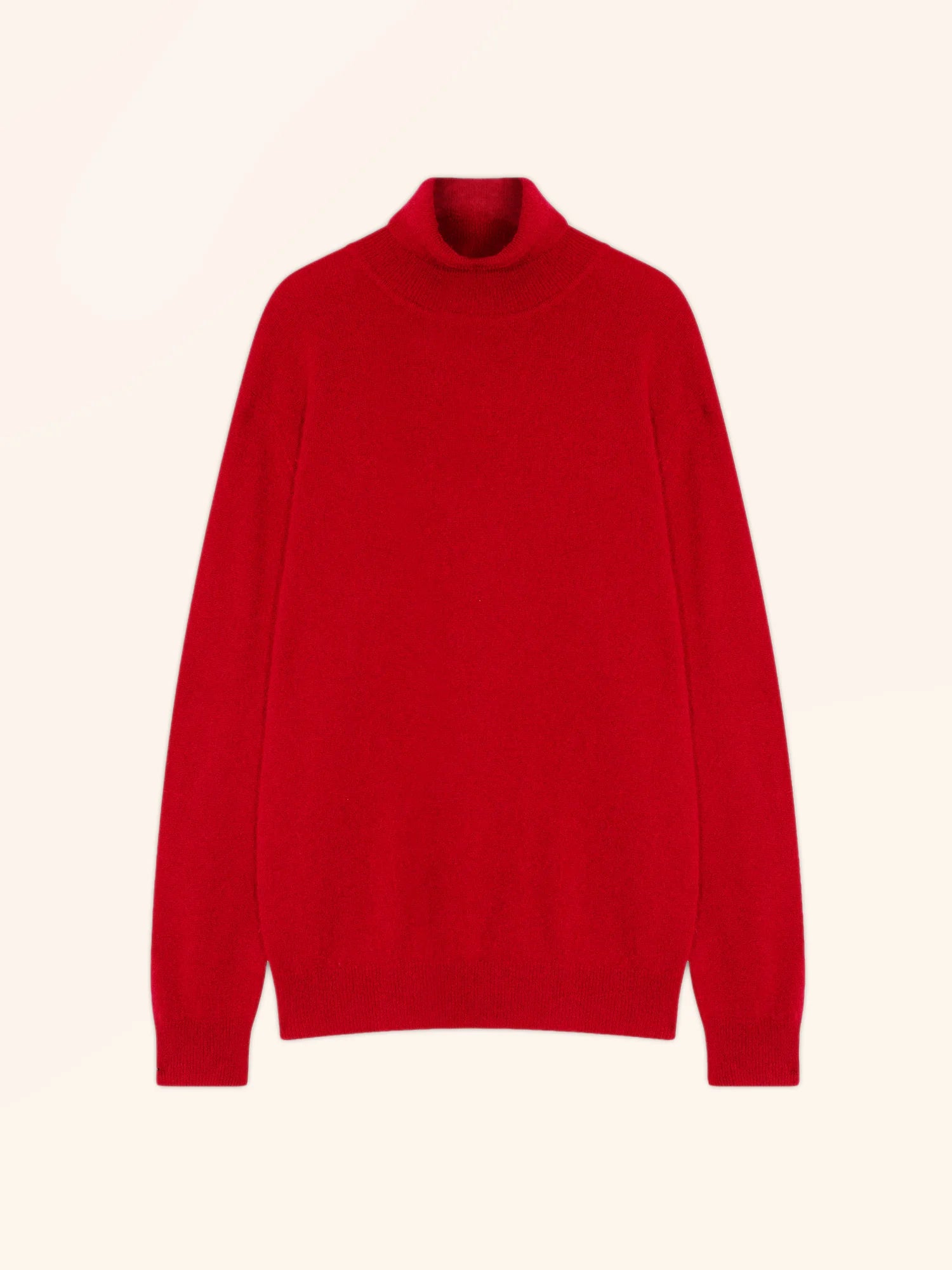 CONNOR pull col roulé rouge