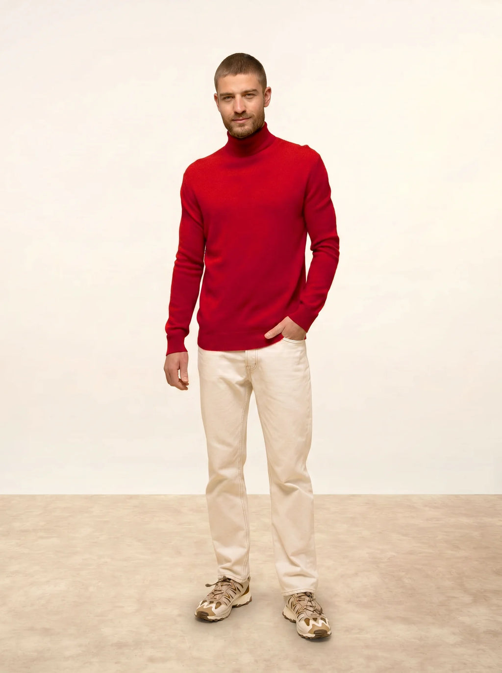 CONNOR pullover rollkragen rot