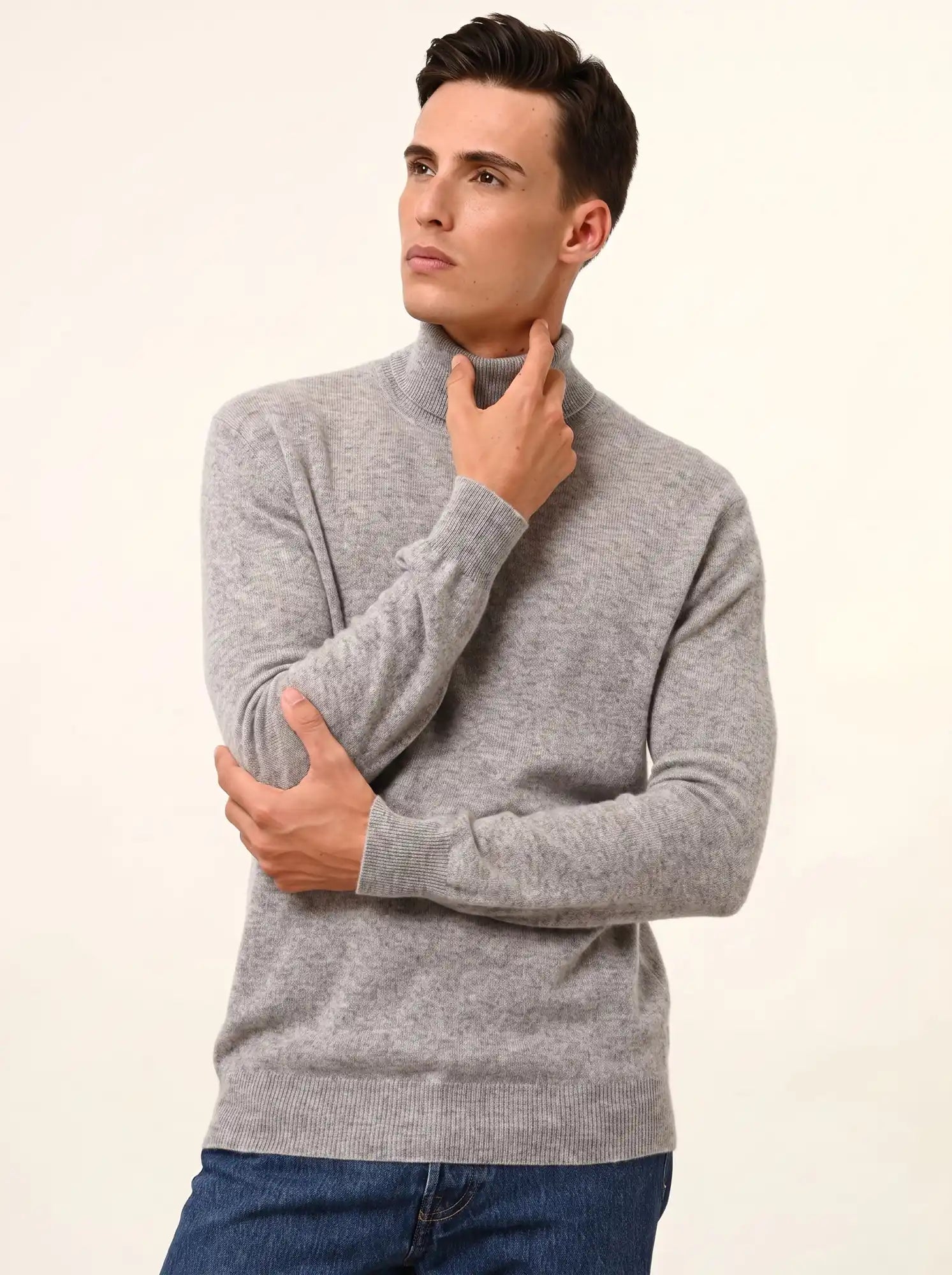 CONNOR pullover rollkragen wolke meliert