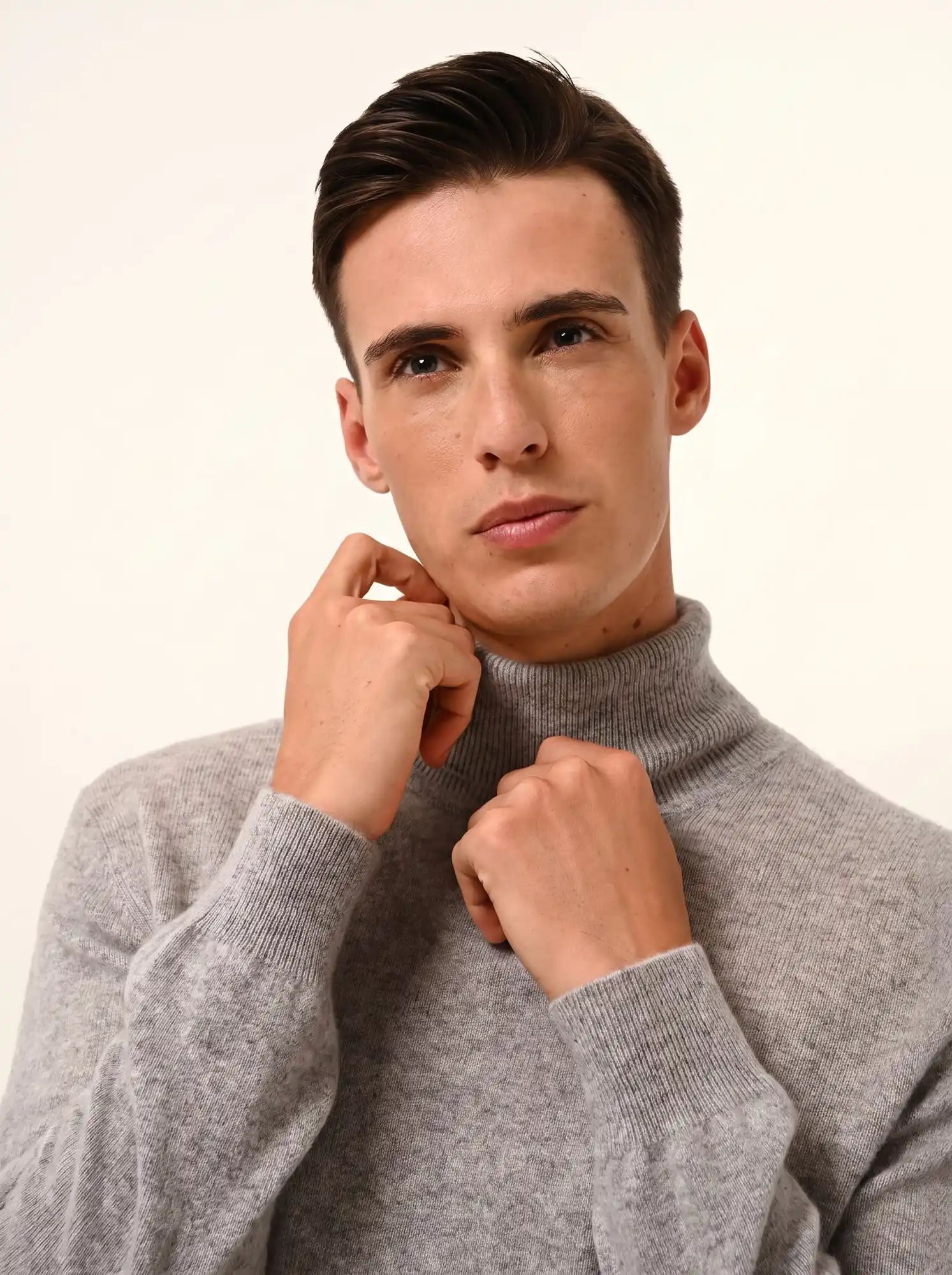 CONNOR pullover rollkragen wolke meliert