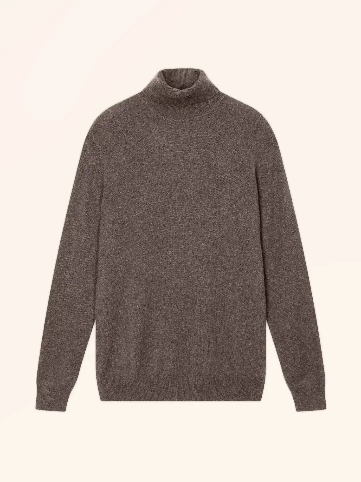 CONNOR pullover rollkragen taupe meliert