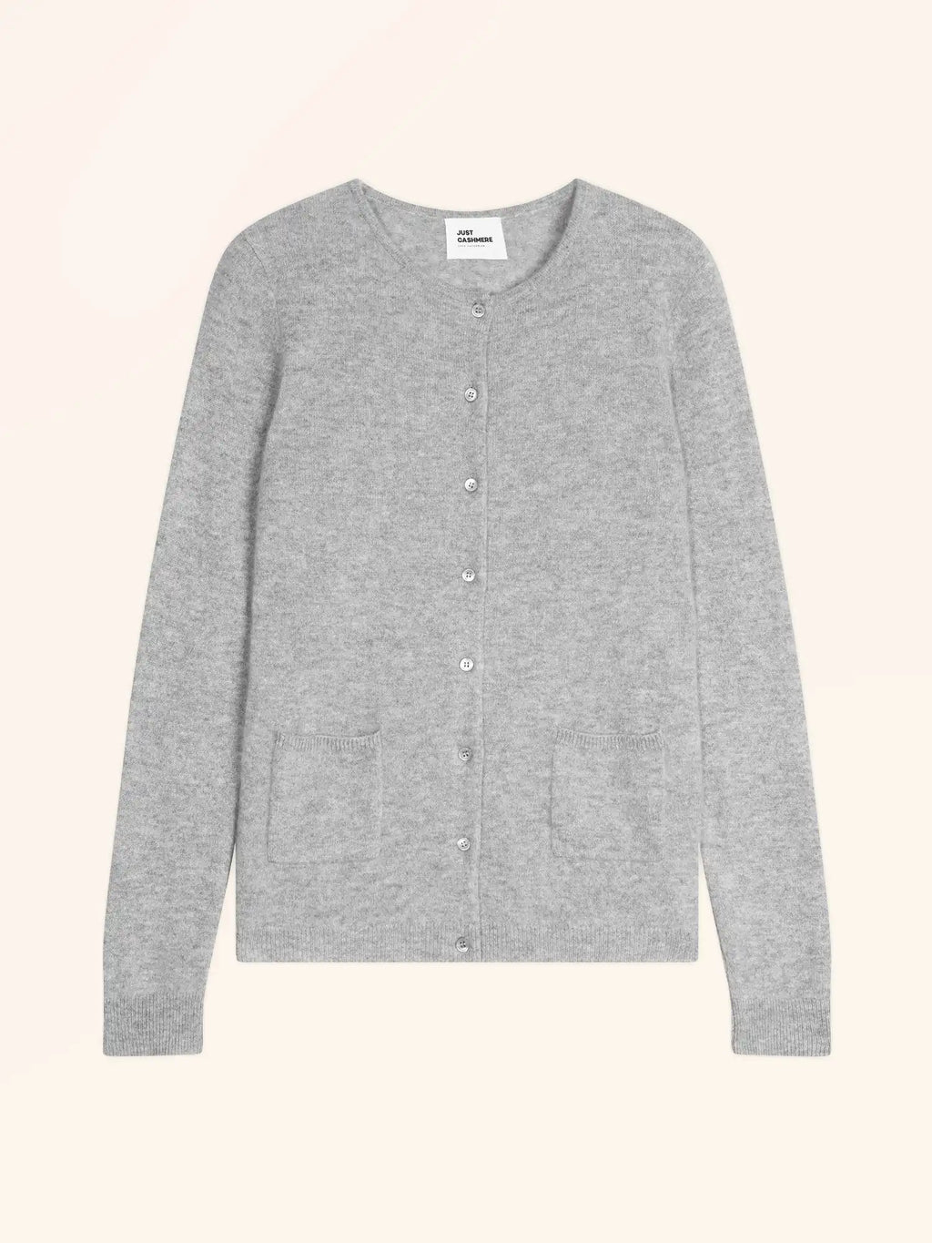 KATHARINE cardigan col rond nuage chiné