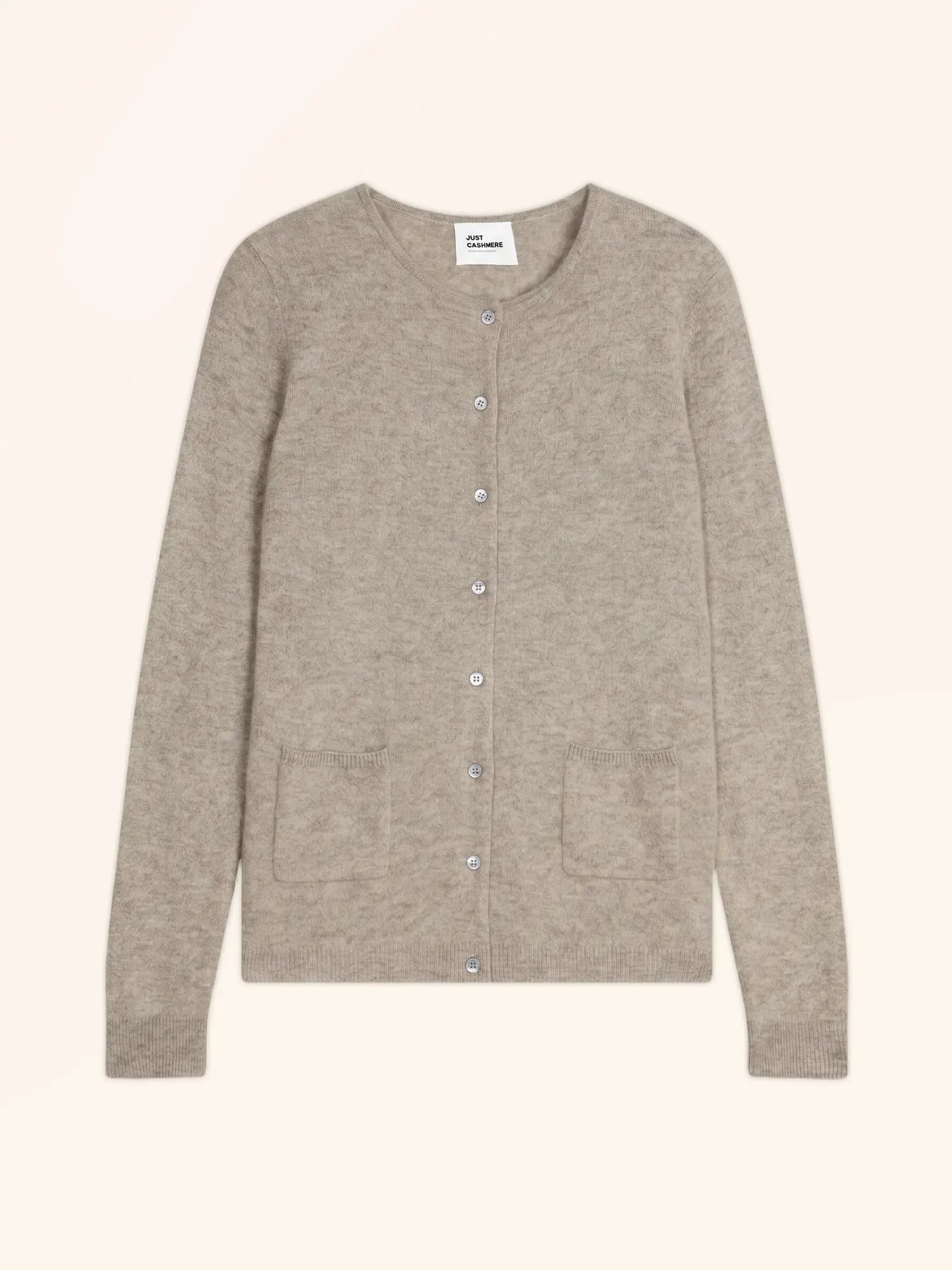 KATHARINE strickjacke rundhalsausschnitt oliv