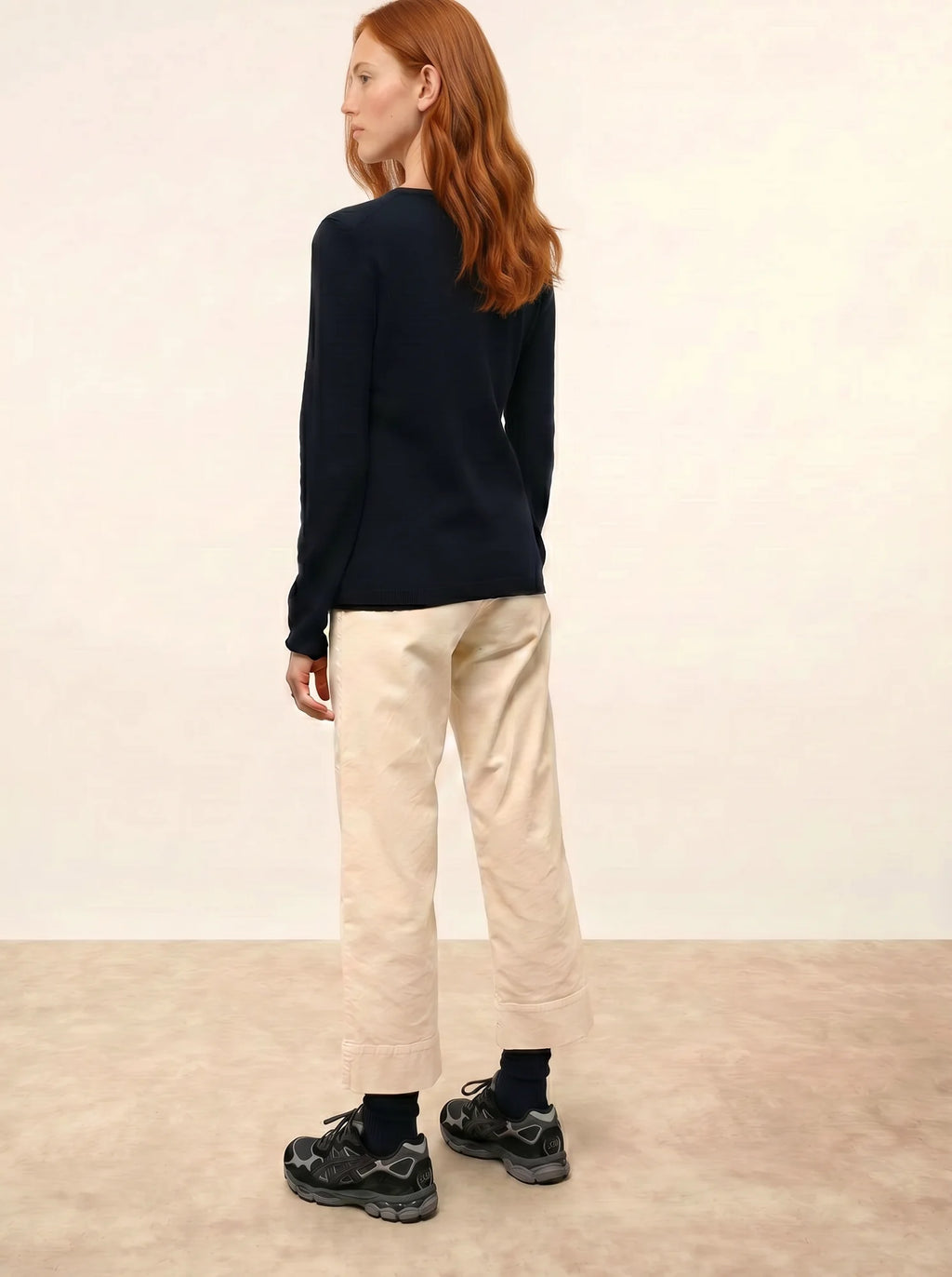 KATHARINE strickjacke rundhalsausschnitt marineblau