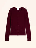KATHARINE Cardigan Col Rond Bordeaux