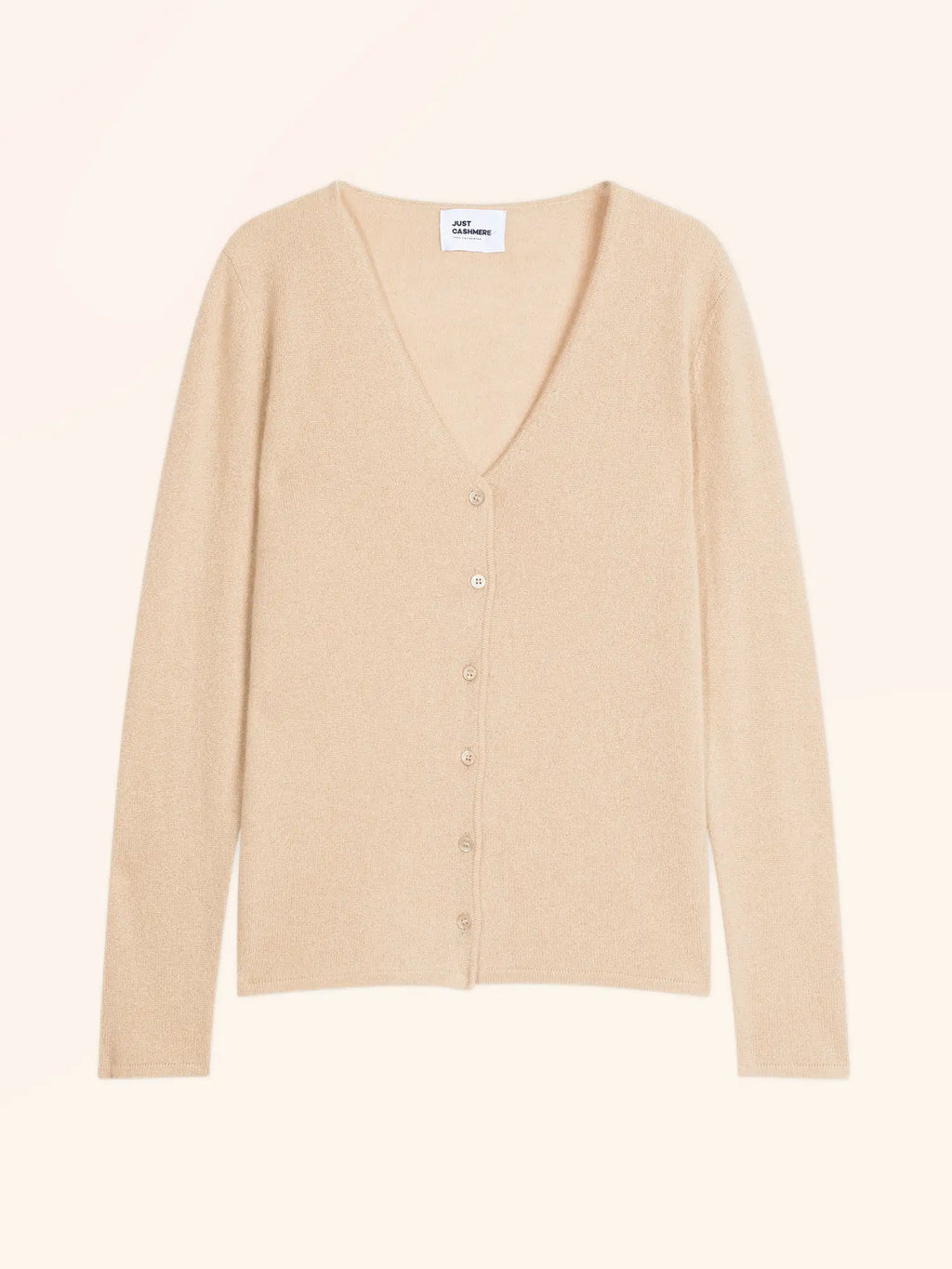 NORMA strickjacke v-ausschnitt sand