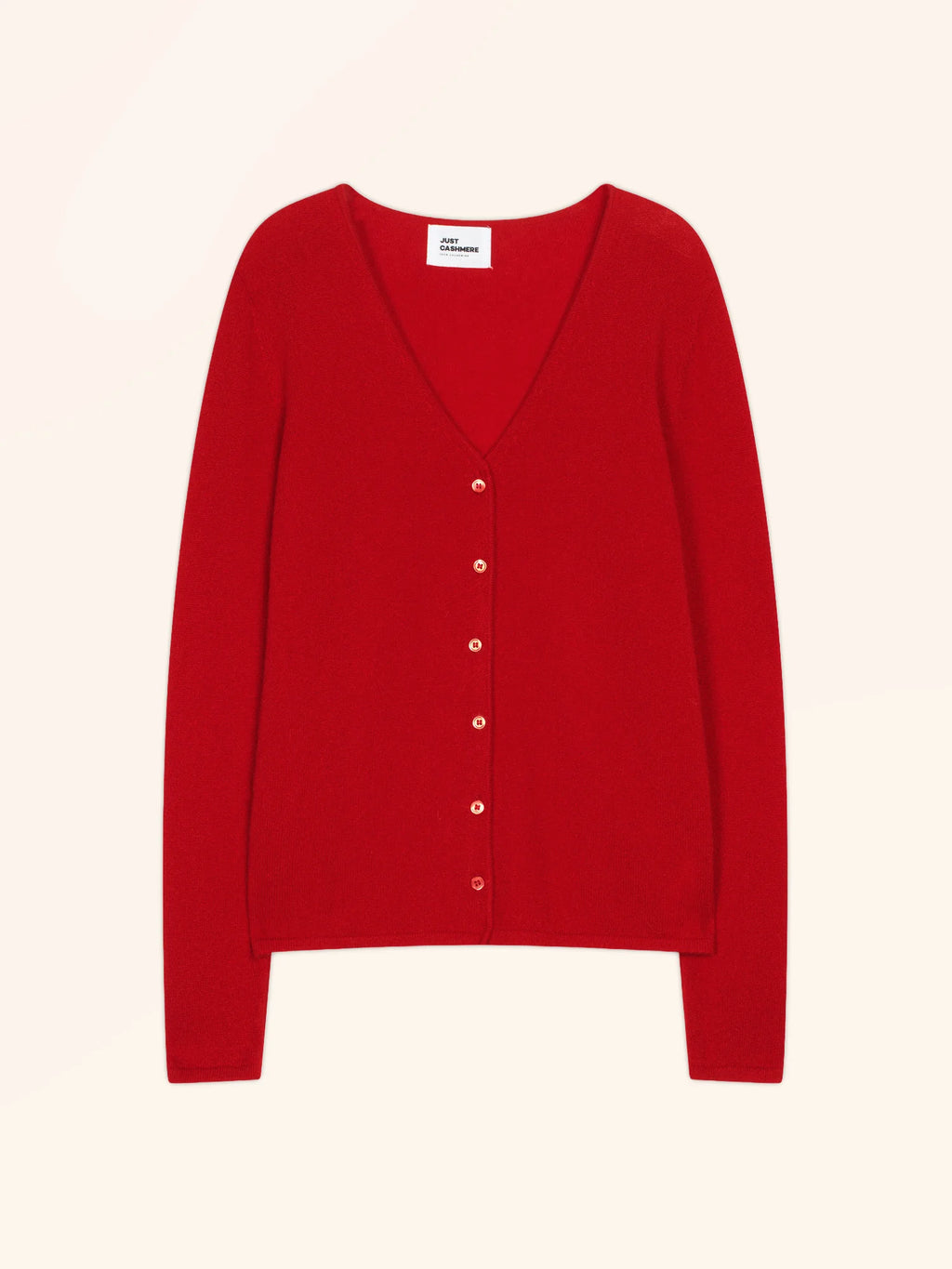 NORMA strickjacke v-ausschnitt rot