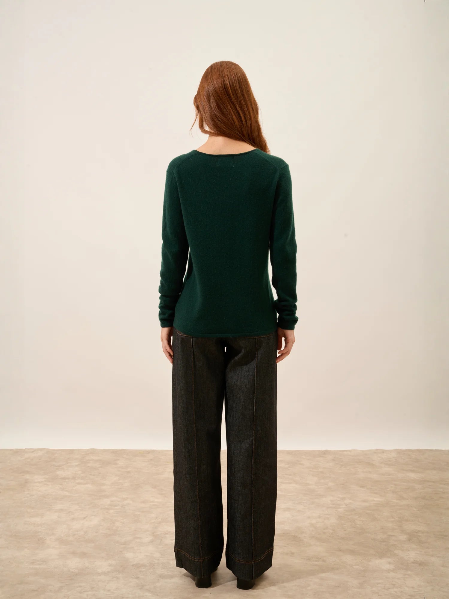 NORMA strickjacke v-ausschnitt zypresse