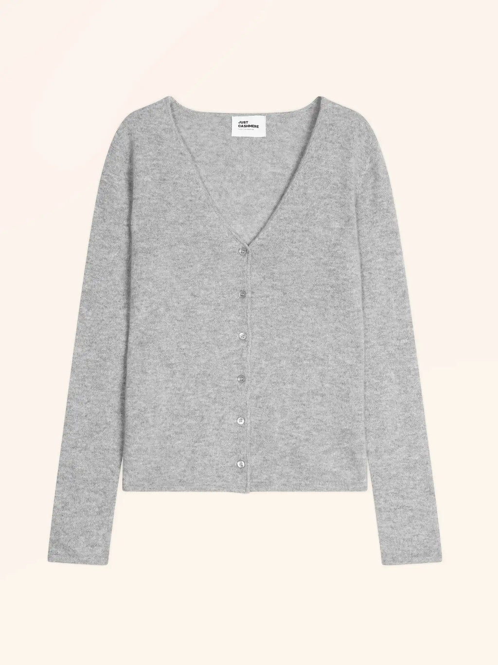 NORMA strickjacke v-ausschnitt wolke meliert