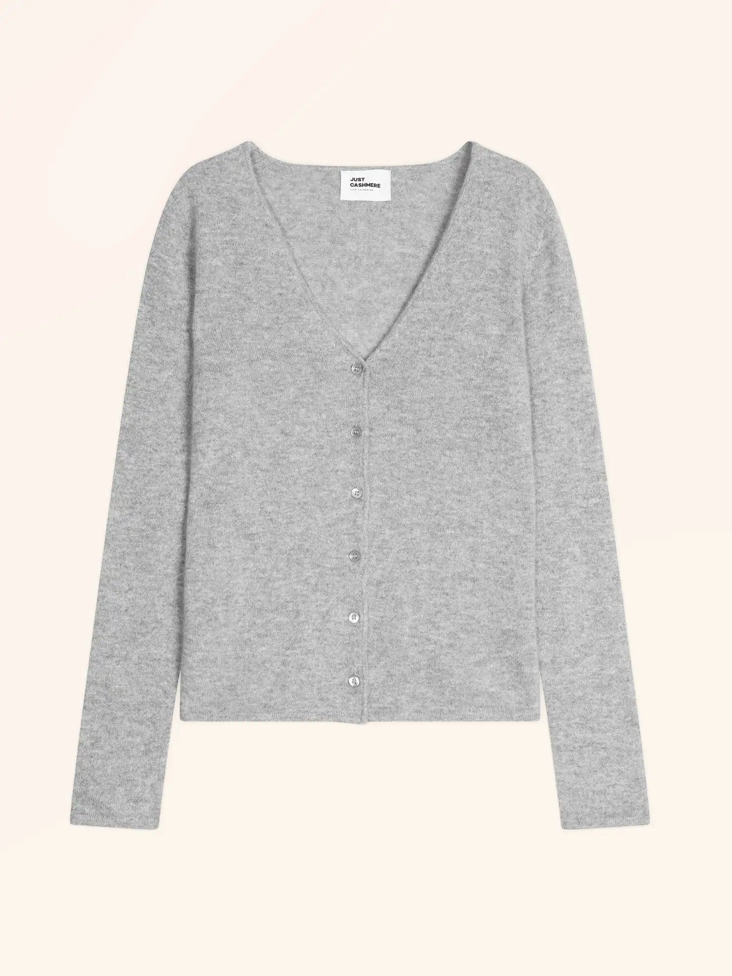 NORMA strickjacke v-ausschnitt wolke meliert