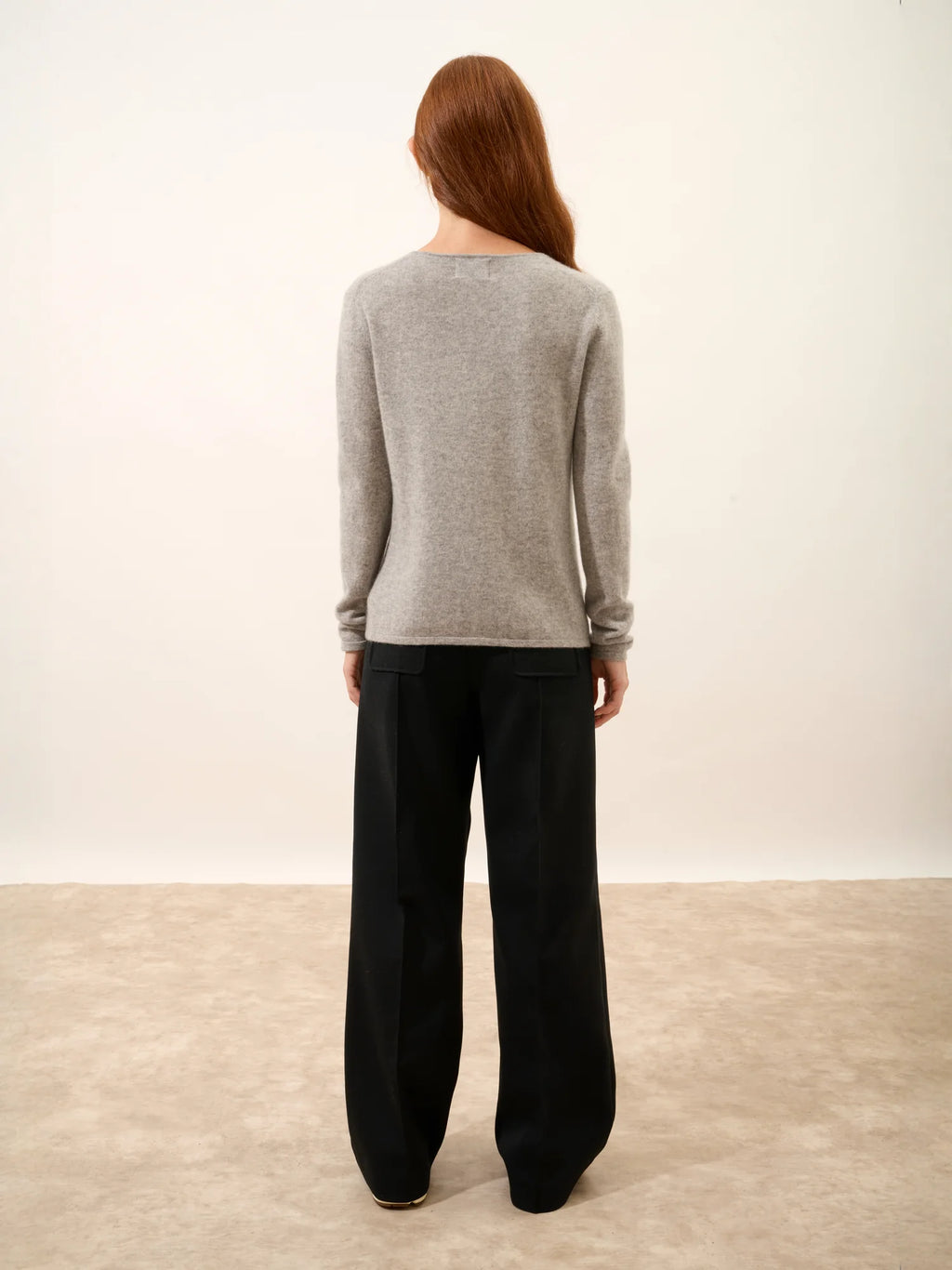NORMA strickjacke v-ausschnitt wolke meliert
