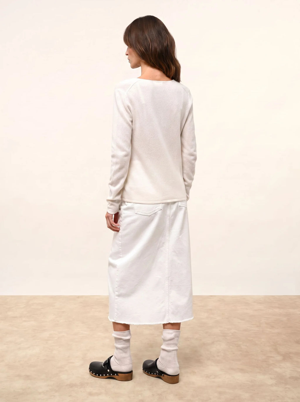 NORMA strickjacke v-ausschnitt schnee
