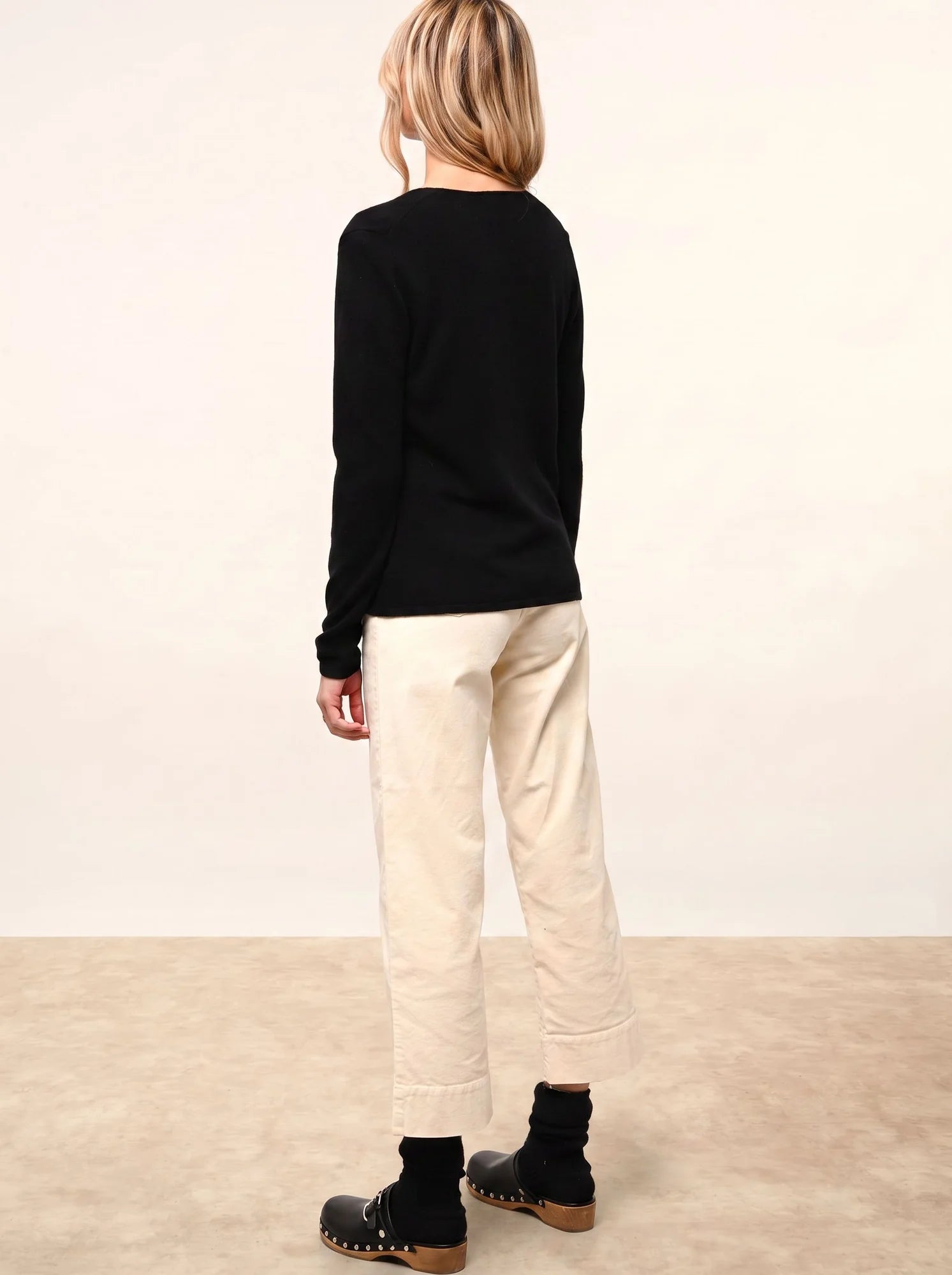 NORMA cardigan col V noir