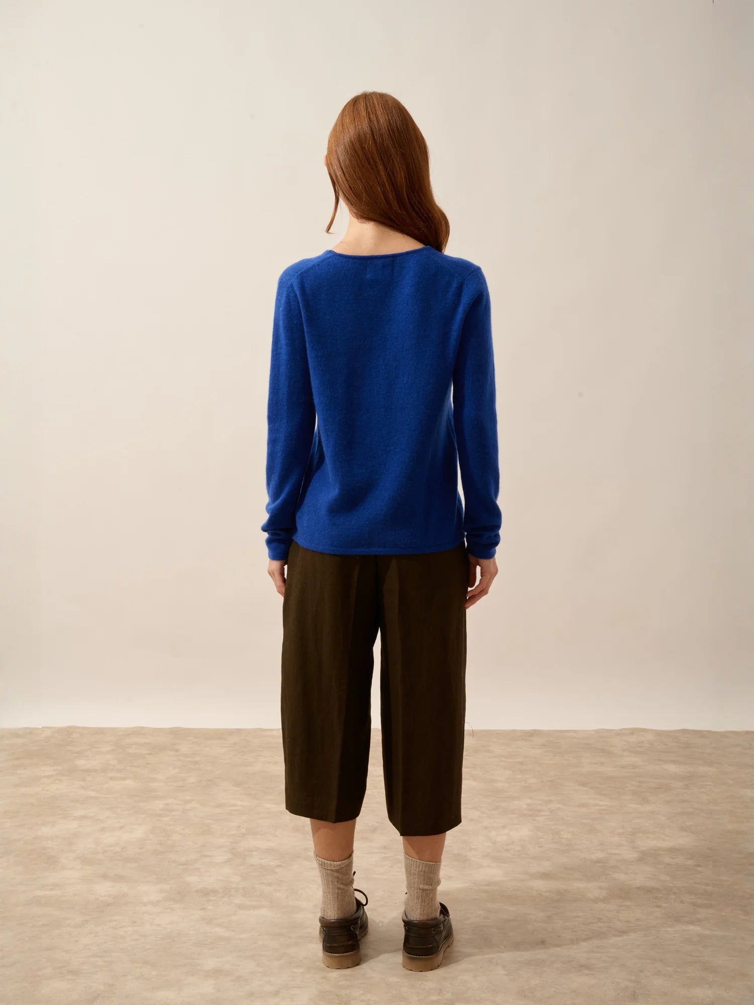 NORMA strickjacke v-ausschnitt ultramarin