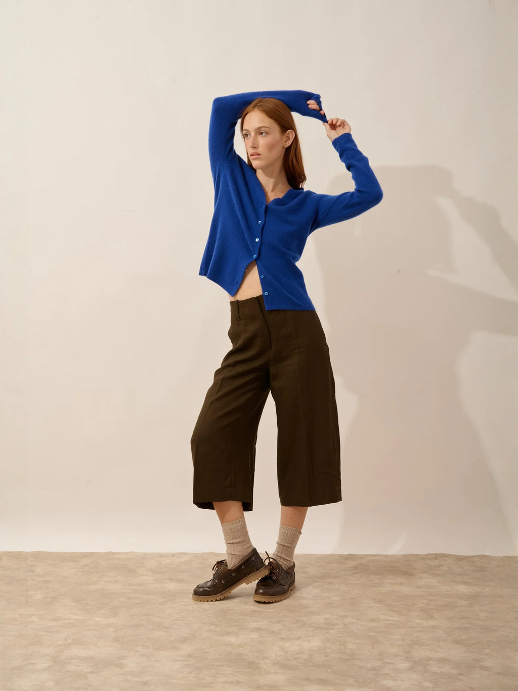 NORMA strickjacke v-ausschnitt ultramarin