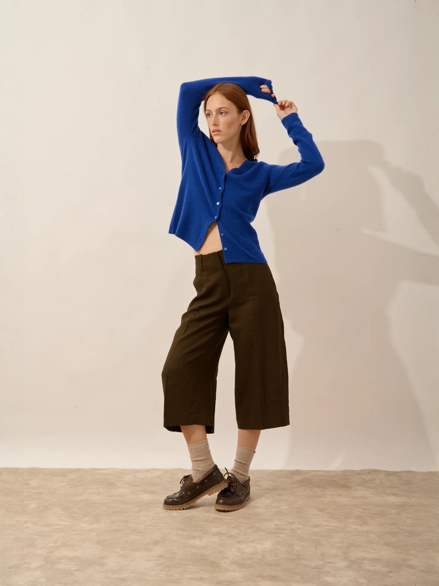 NORMA strickjacke v-ausschnitt ultramarin