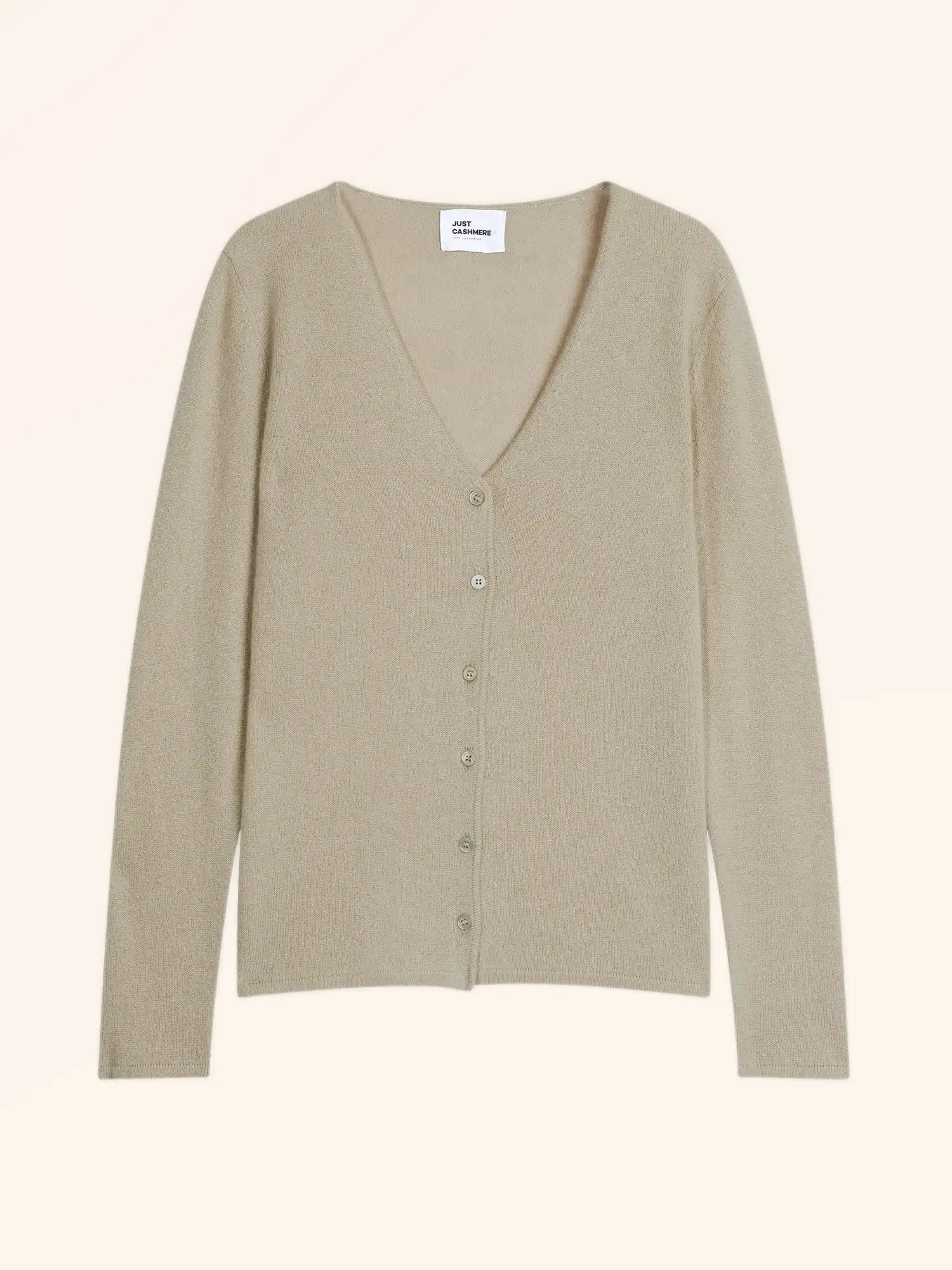 NORMA strickjacke v-ausschnitt oliv