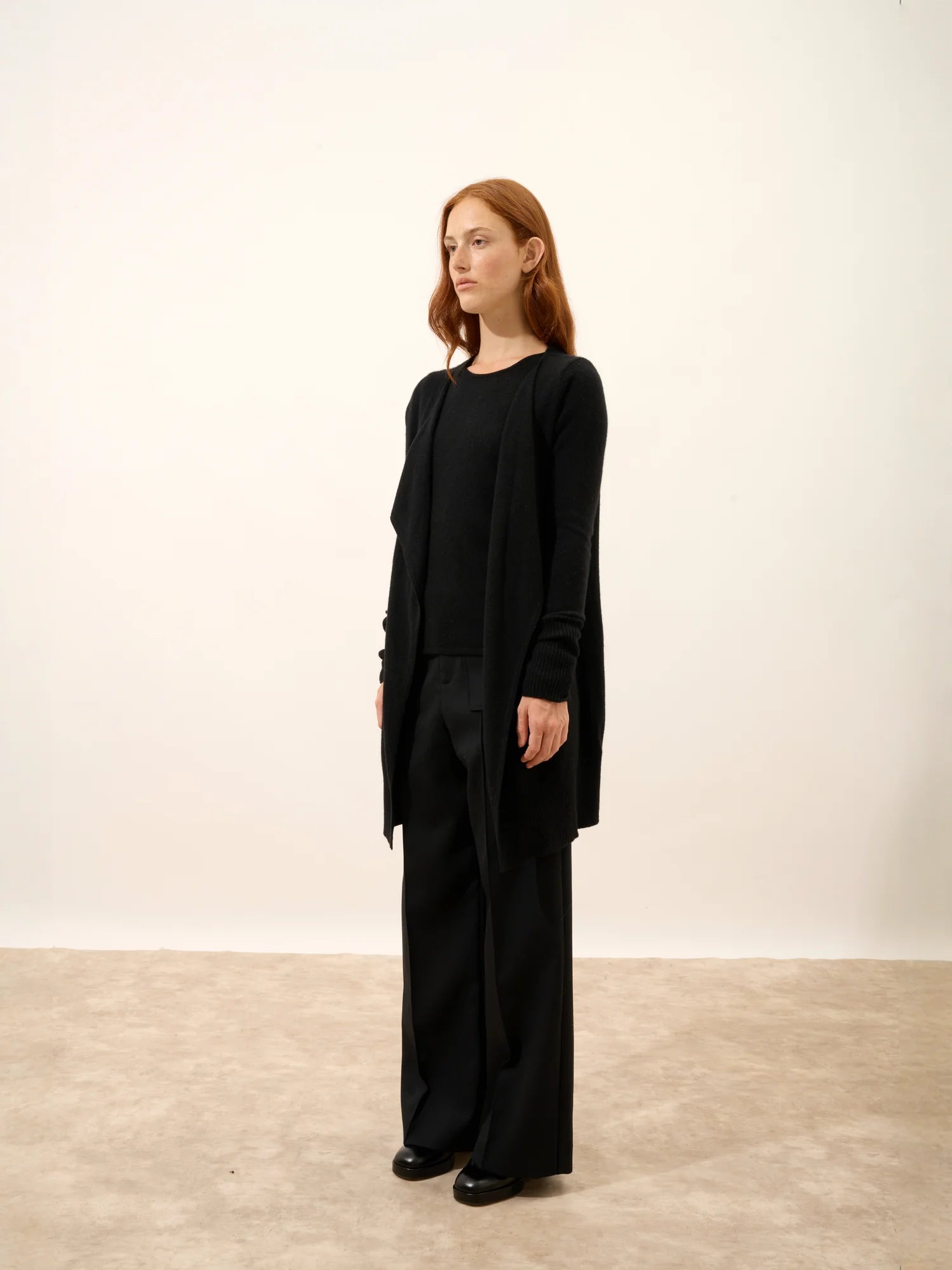 BROOKE veste longue noir