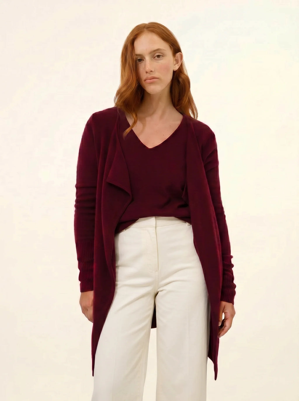 BROOKE jacke lang bordeaux