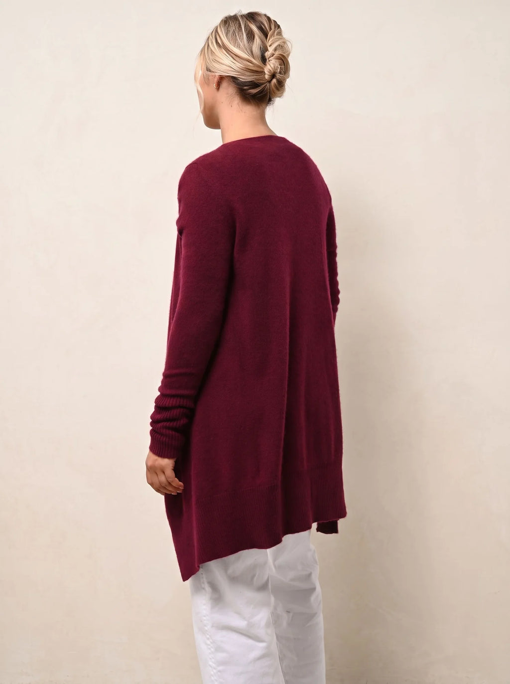 BROOKE jacke lang bordeaux