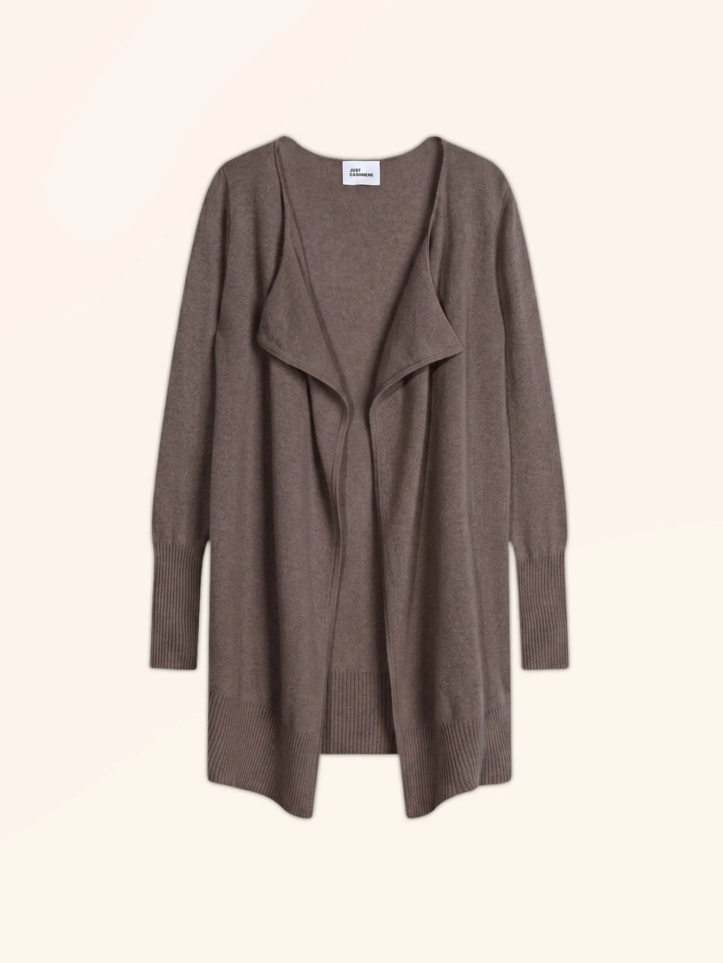 BROOKE jacke lang taupe meliert