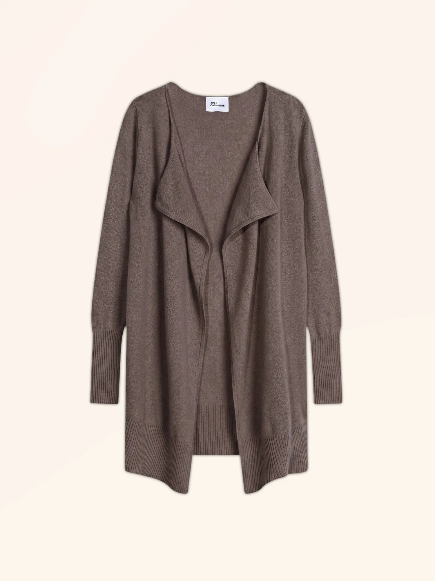 BROOKE jacke lang taupe meliert