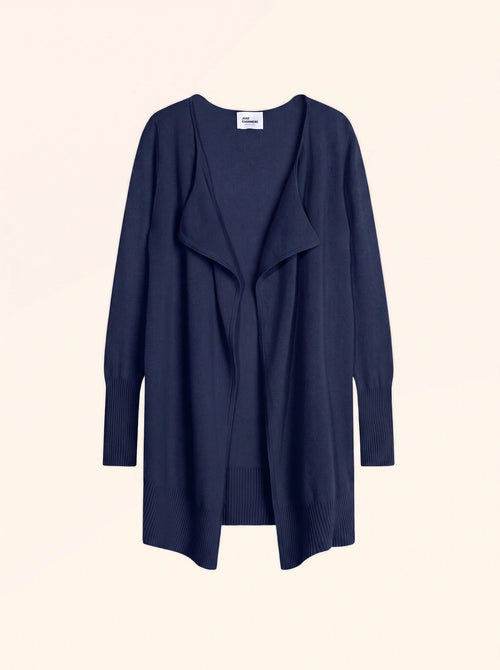 BROOKE veste longue bleu marine