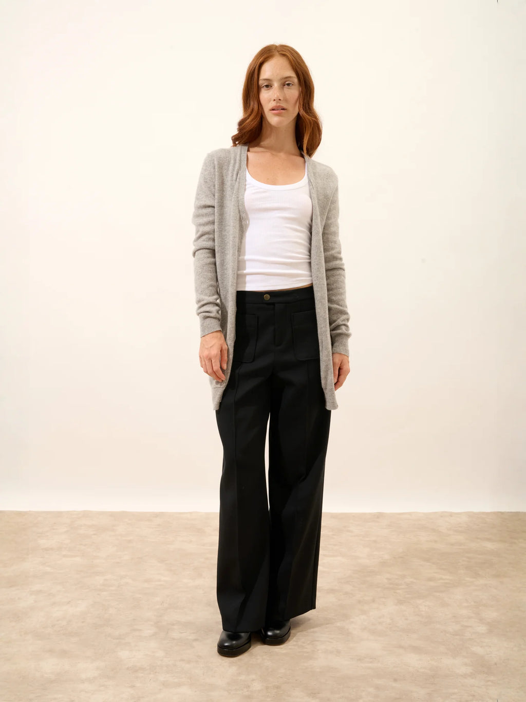 TOMMIE strickjacke v-ausschnitt wolke meliert