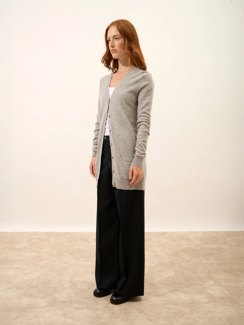 TOMMIE strickjacke v-ausschnitt wolke meliert
