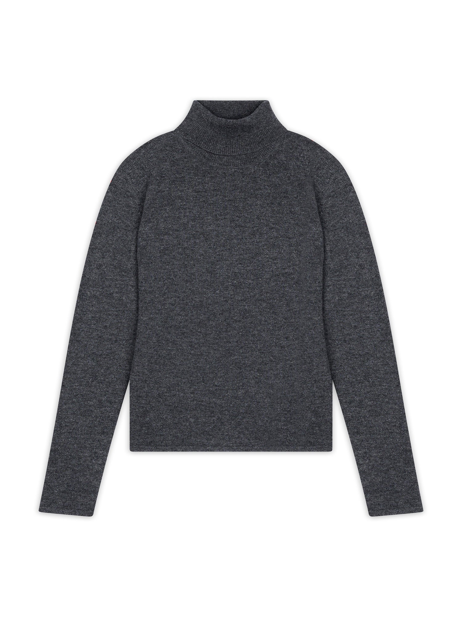 AVA mottled anthracite turtleneck sweater