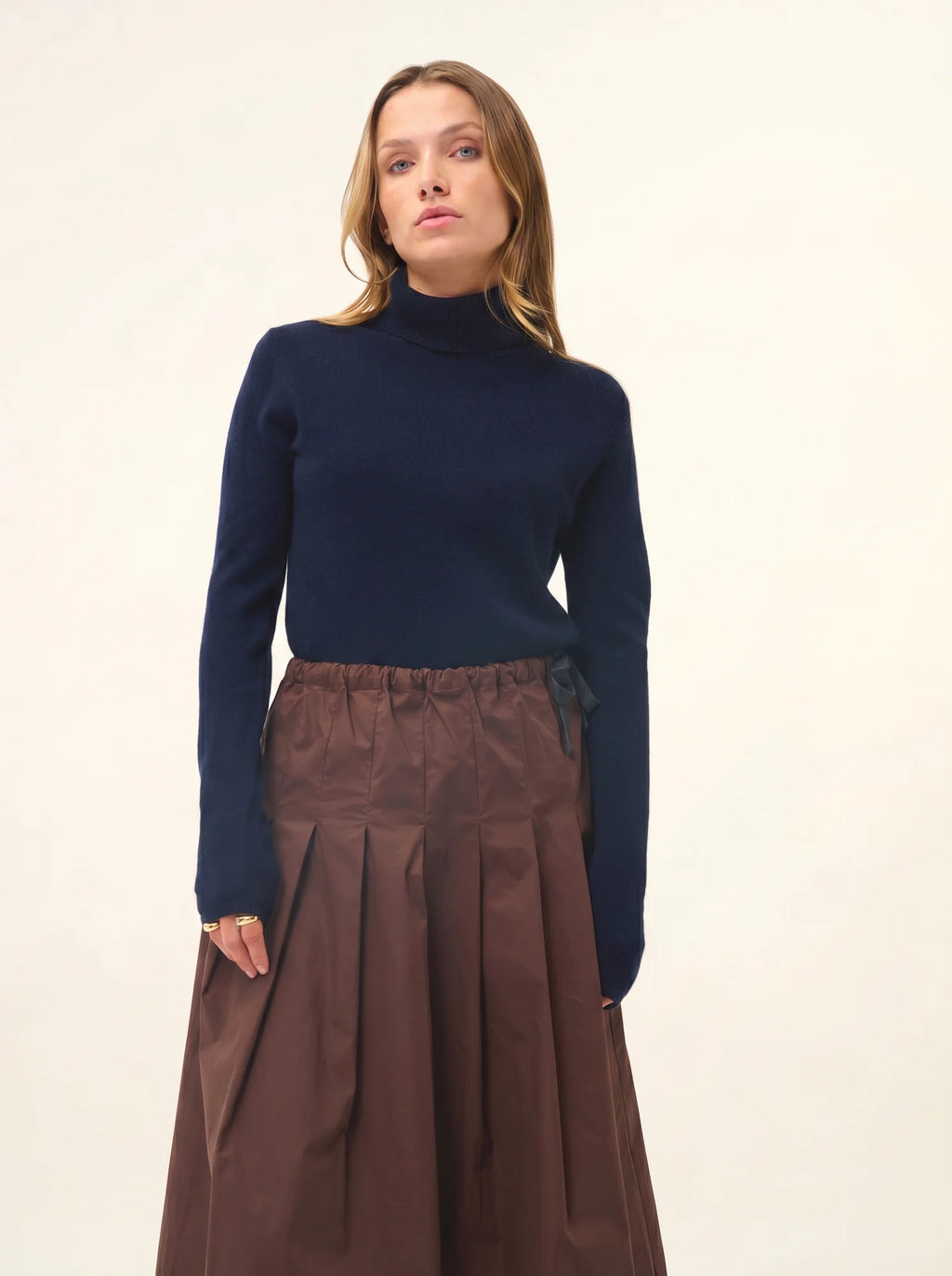 AVA pullover rollkragen marineblau