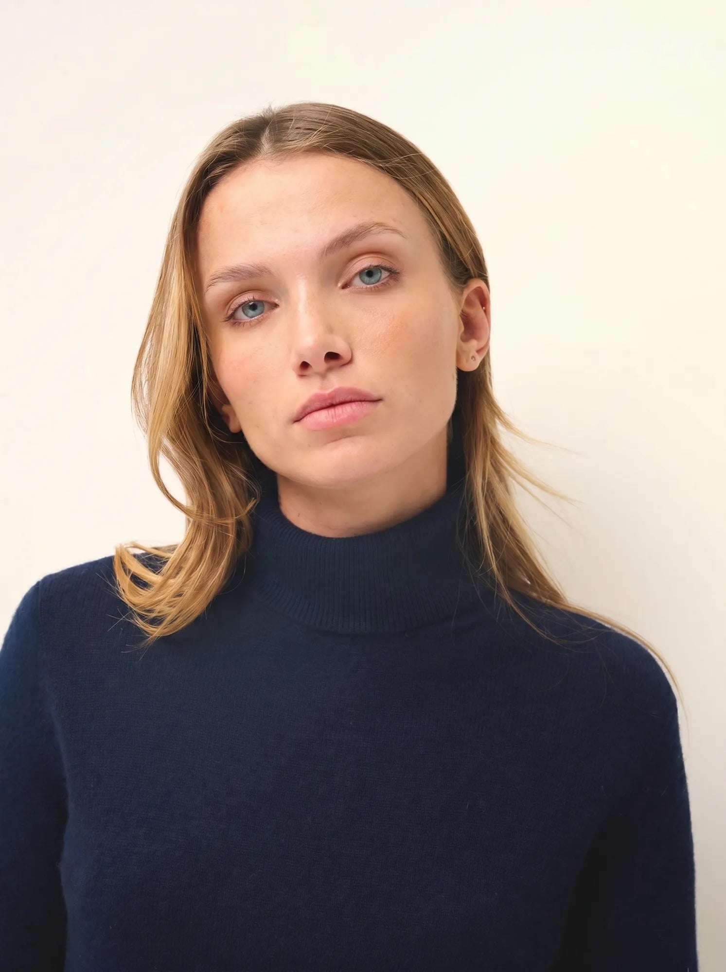 AVA pullover rollkragen marineblau