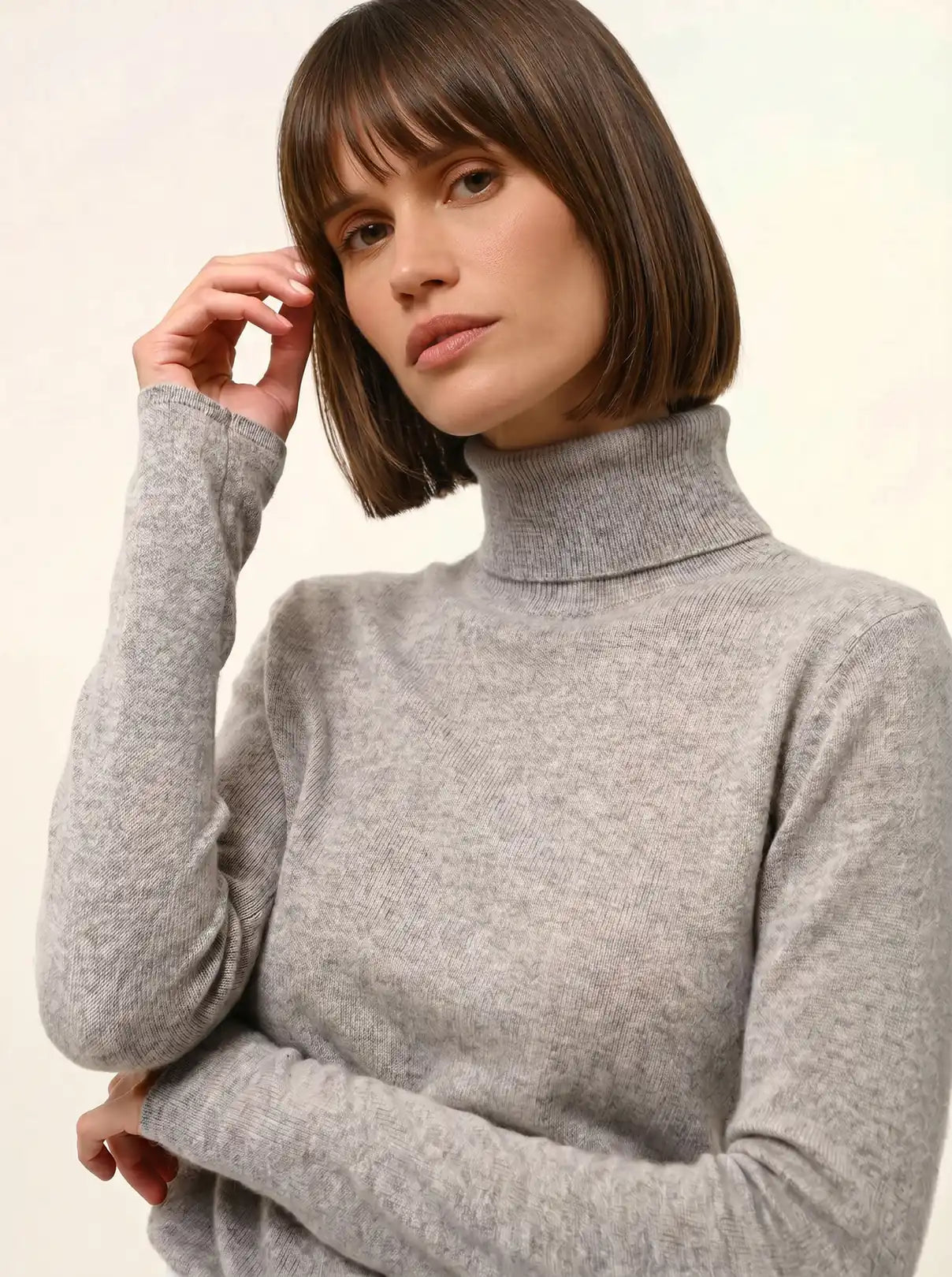 AVA pullover rollkragen wolke meliert