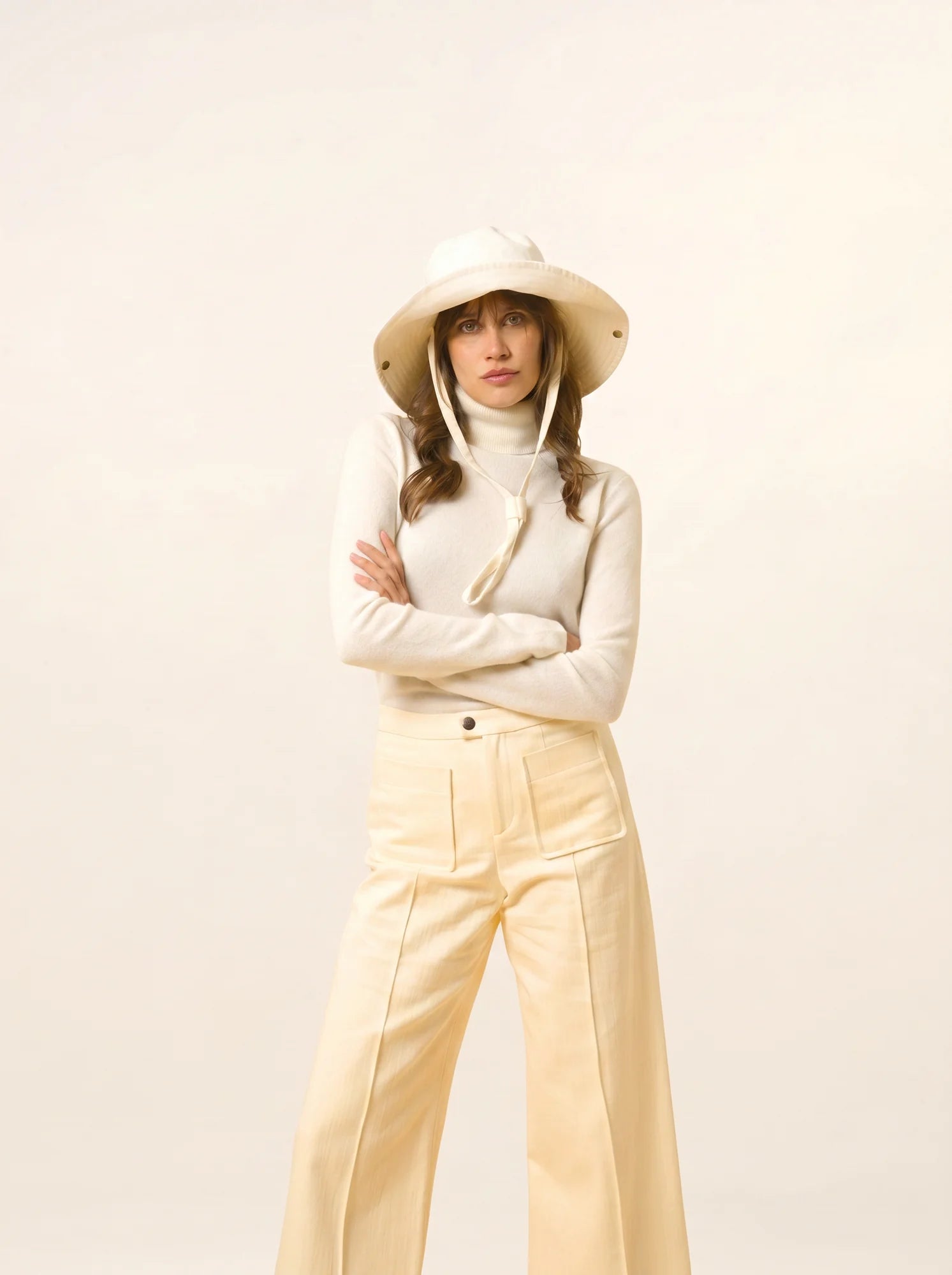 AVA pull col roulé neige