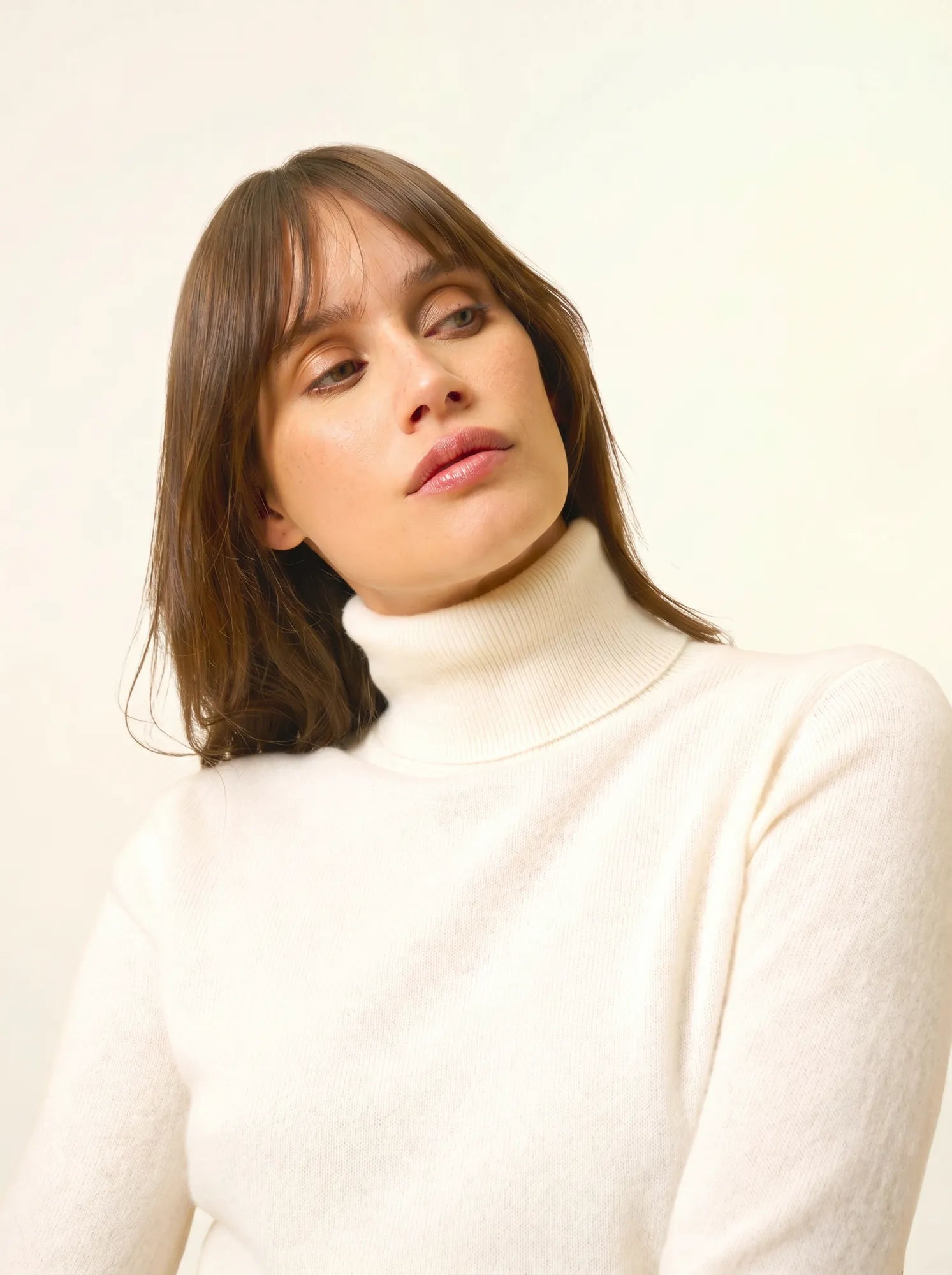 AVA pull col roulé neige