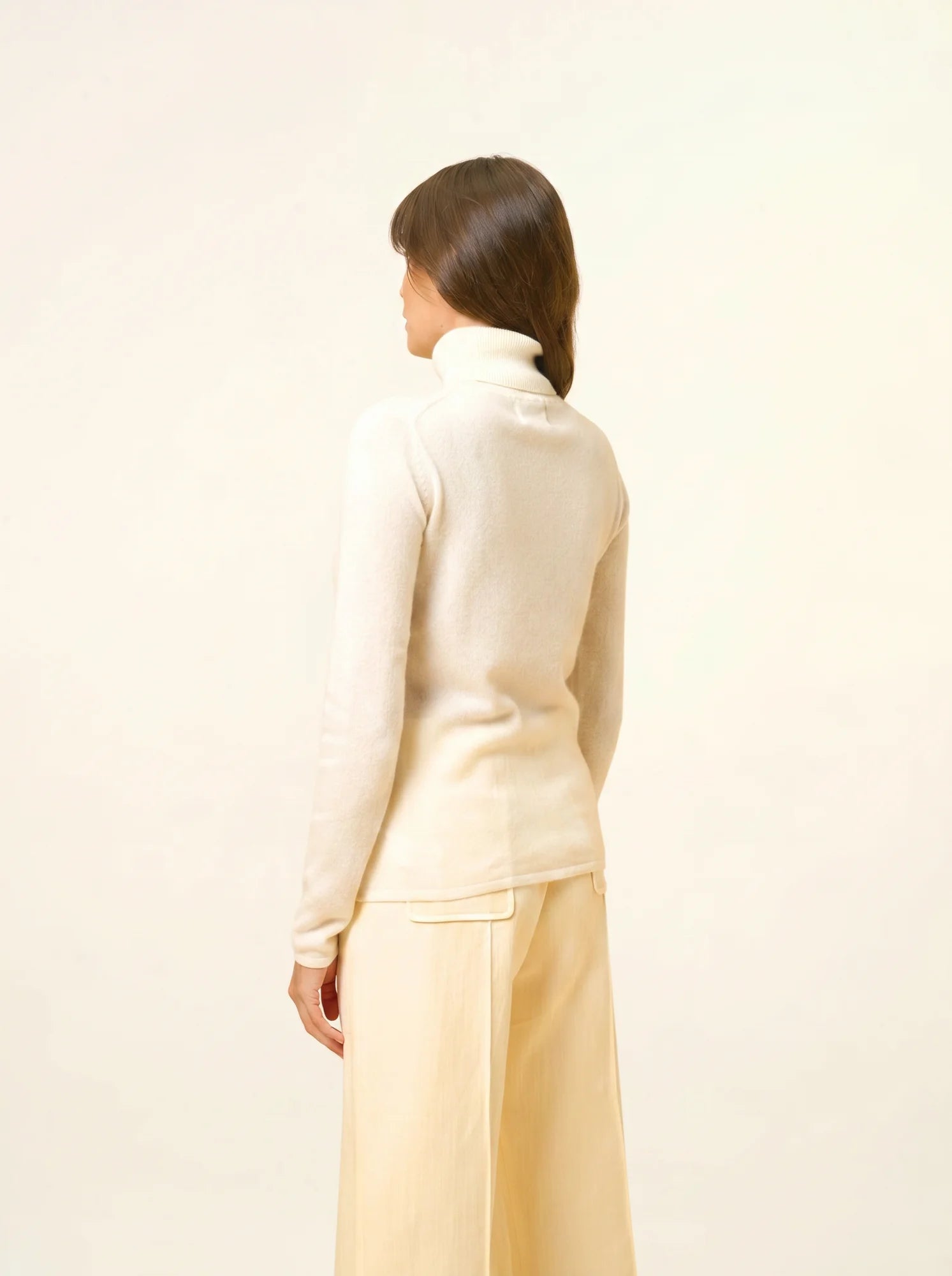 AVA pull col roulé neige