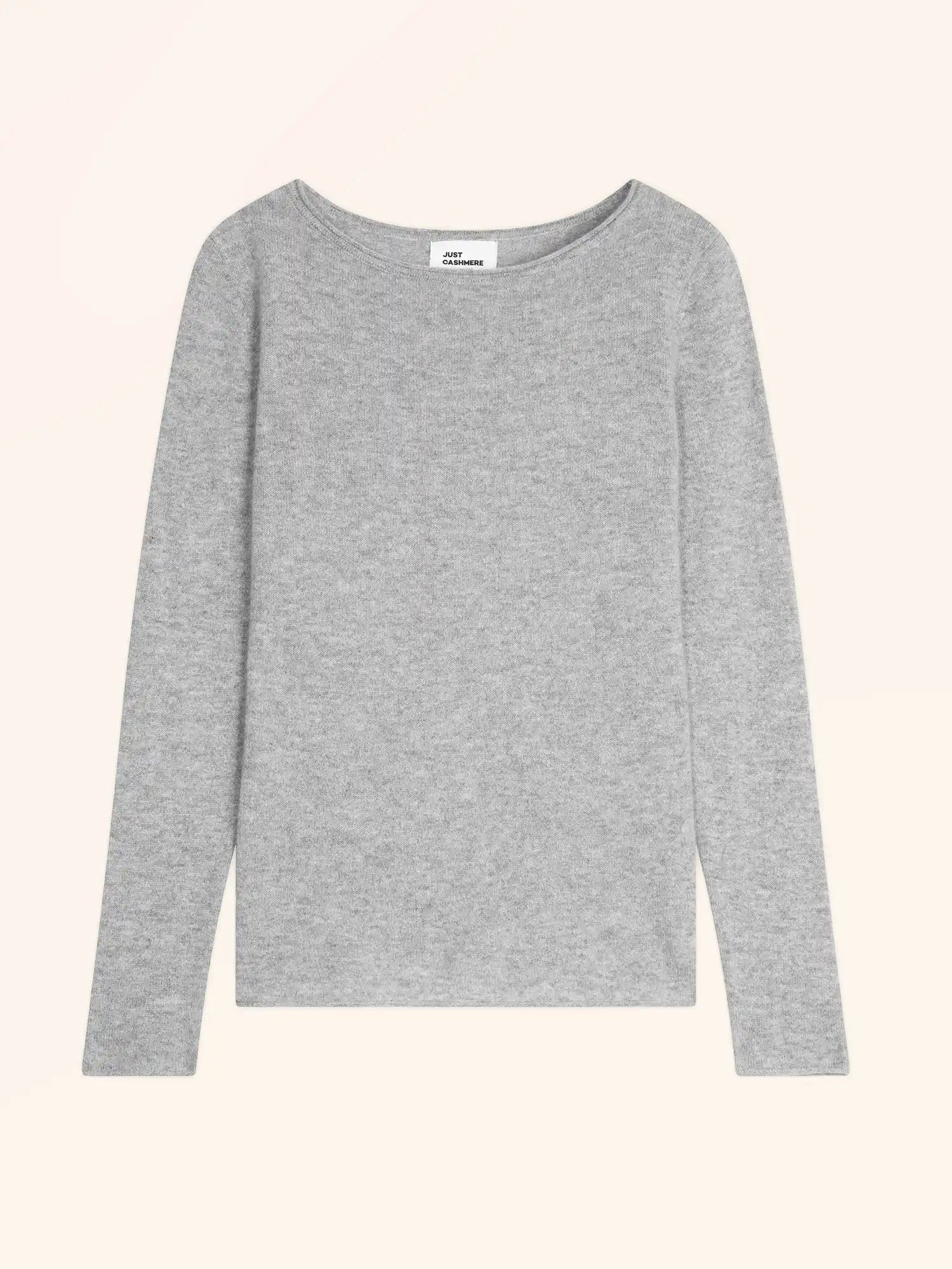 GRACE pullover u-boot-ausschnitt wolke meliert